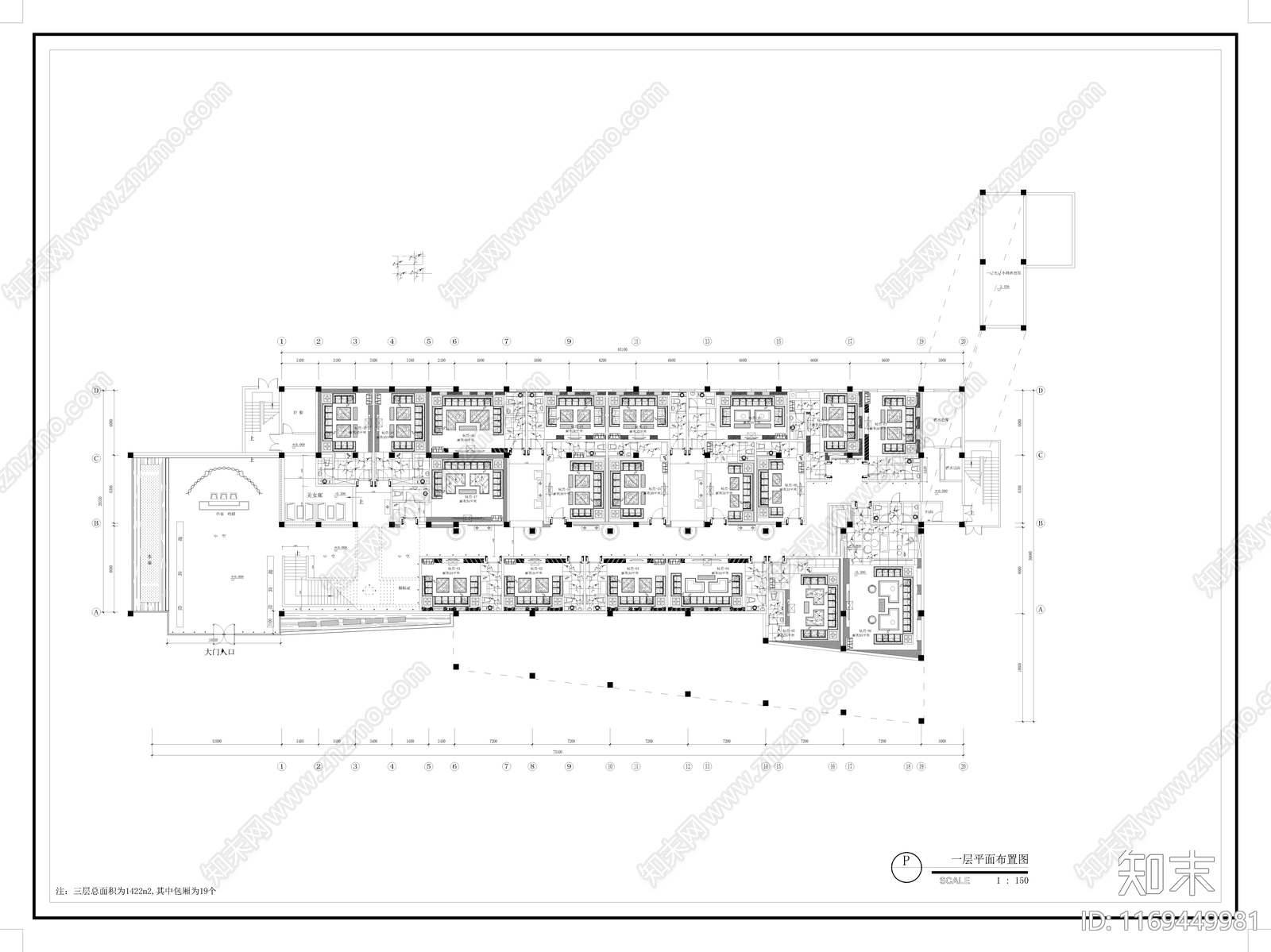 其他工装空间cad施工图下载【ID:1169449981】