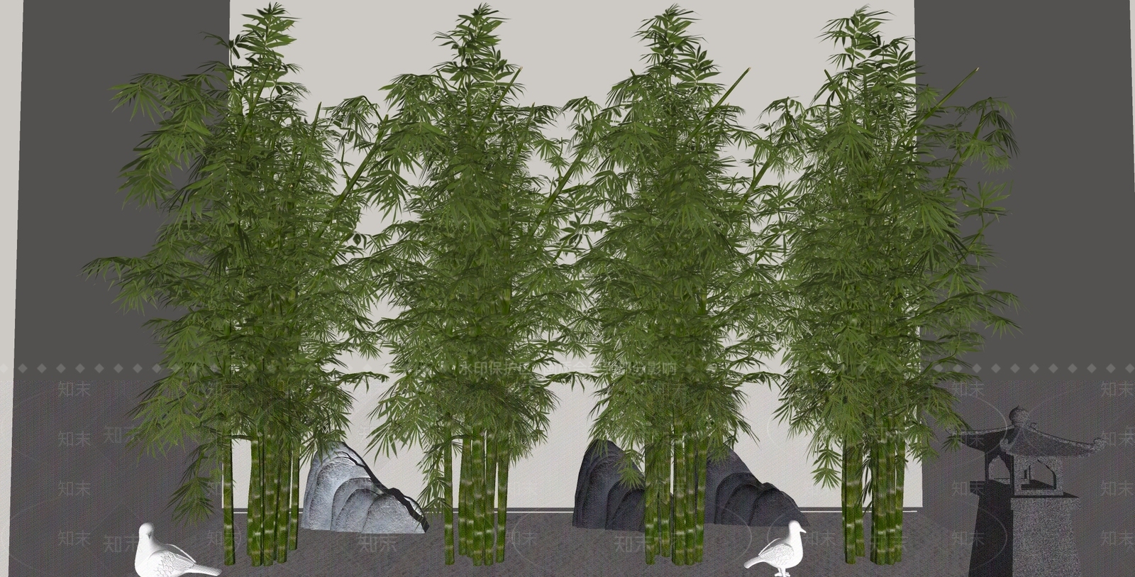 竹子SU模型下载【ID:1169452227】