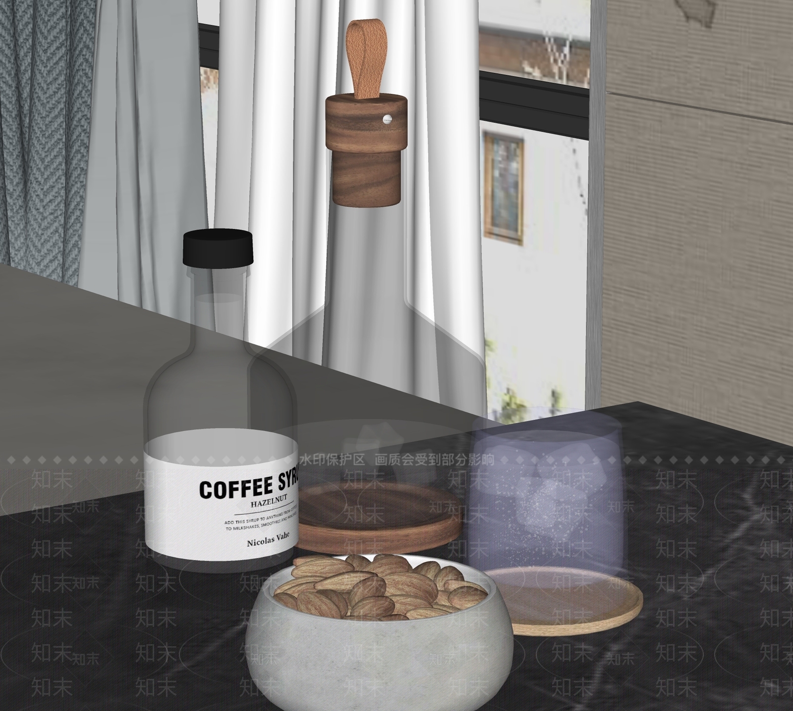 厨房用品组合SU模型下载【ID:1169453203】