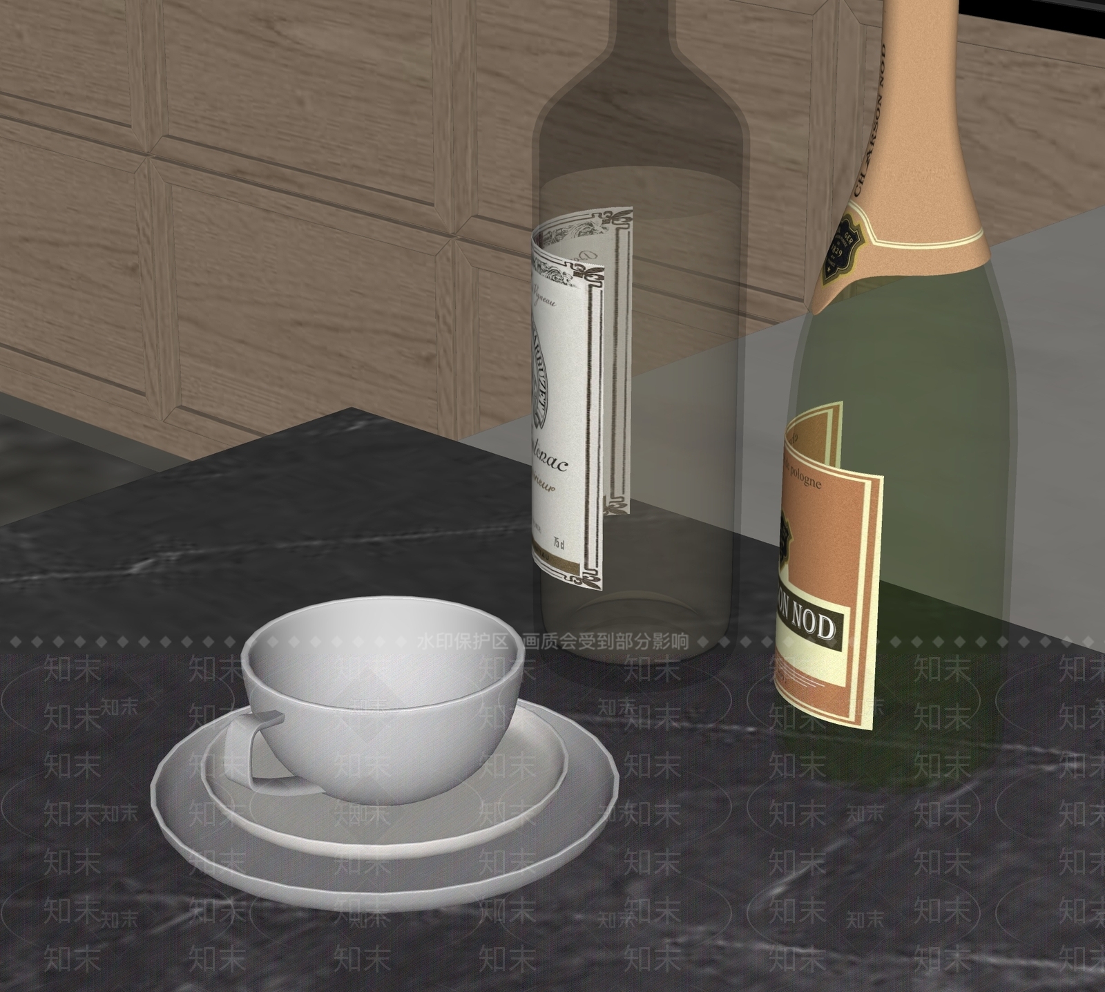 厨房用品组合SU模型下载【ID:1169453790】