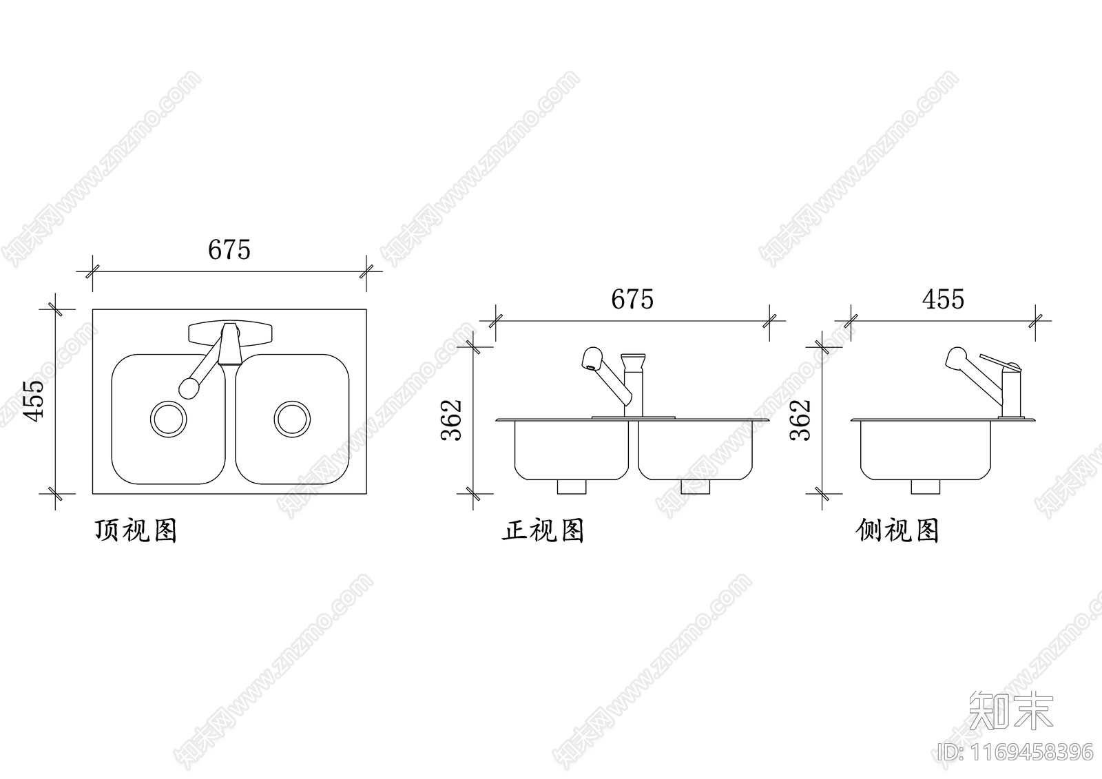 现代厨房设施cad施工图下载【ID:1169458396】