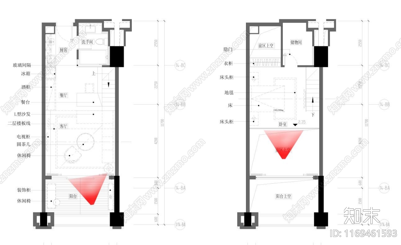 现代公寓cad施工图下载【ID:1169461593】