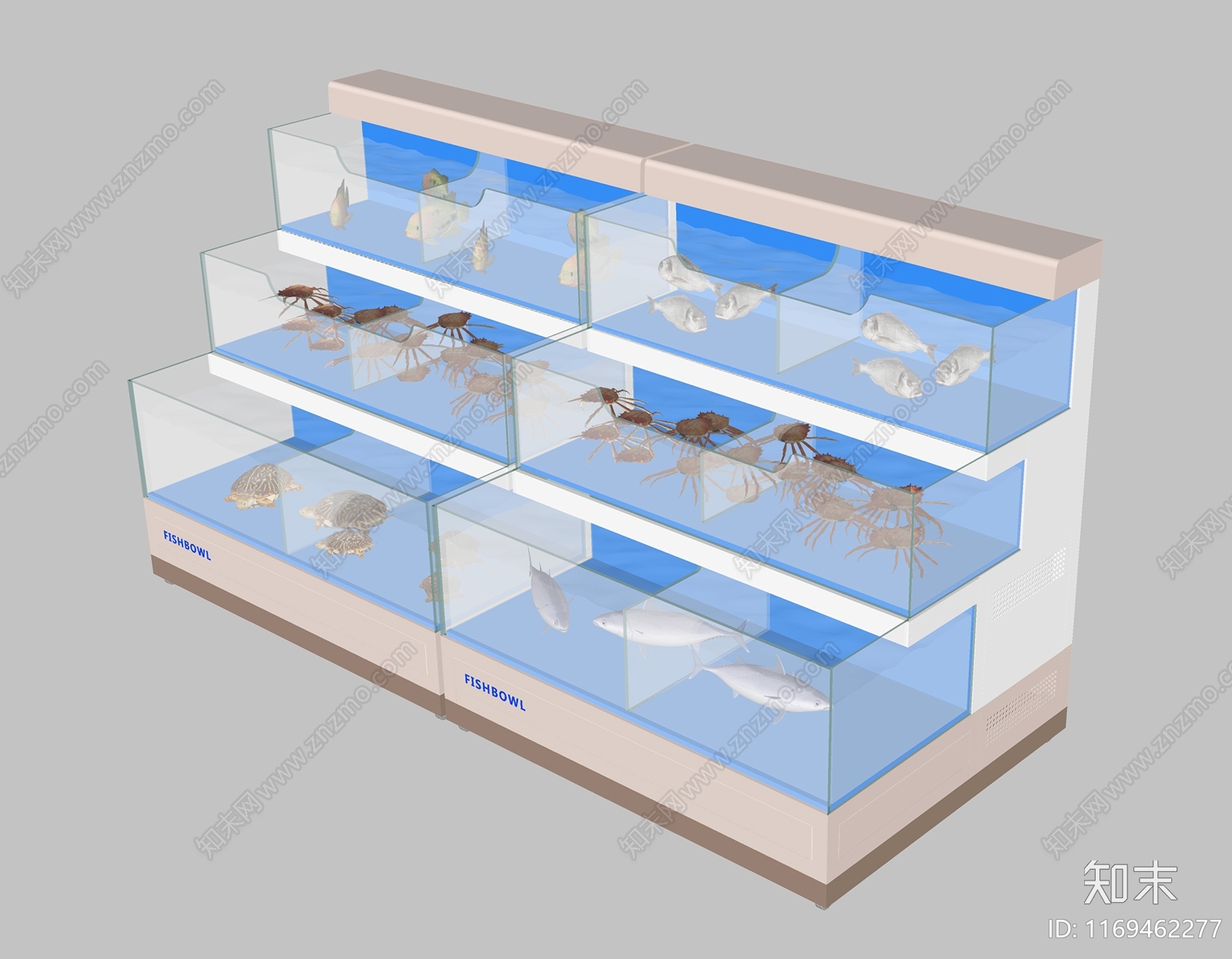 现代鱼缸SU模型下载【ID:1169462277】