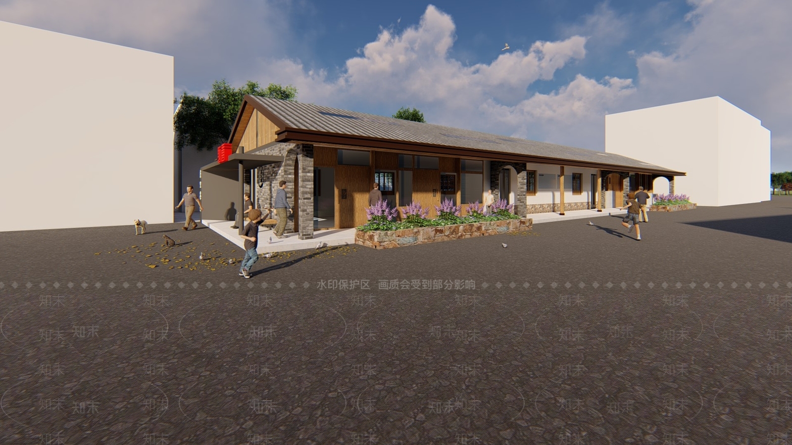 新中式其他公共建筑SU模型下载【ID:1169467275】