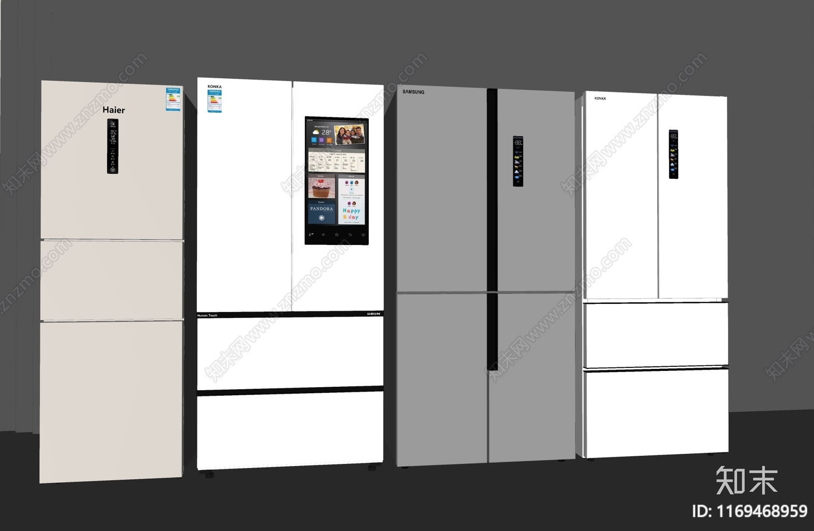 冰箱SU模型下载【ID:1169468959】