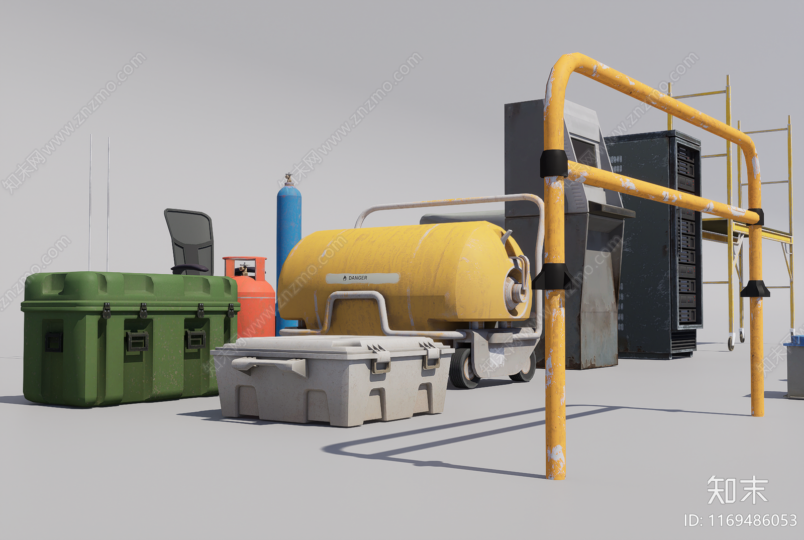 办公用品3D模型下载【ID:1169486053】