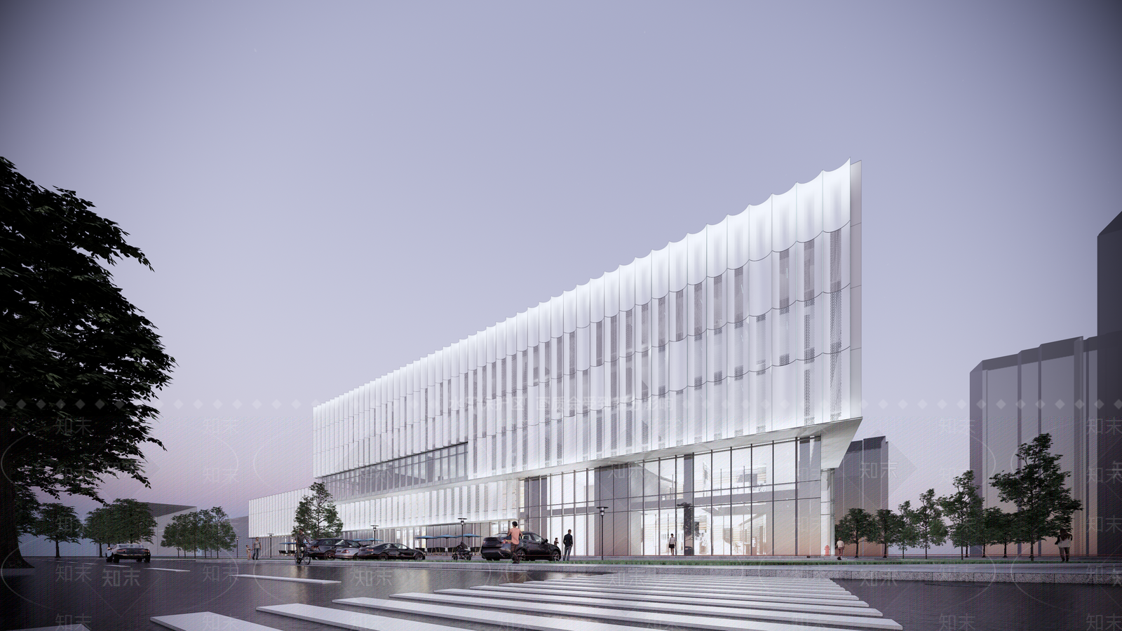 现代商场建筑SU模型下载【ID:1169488487】