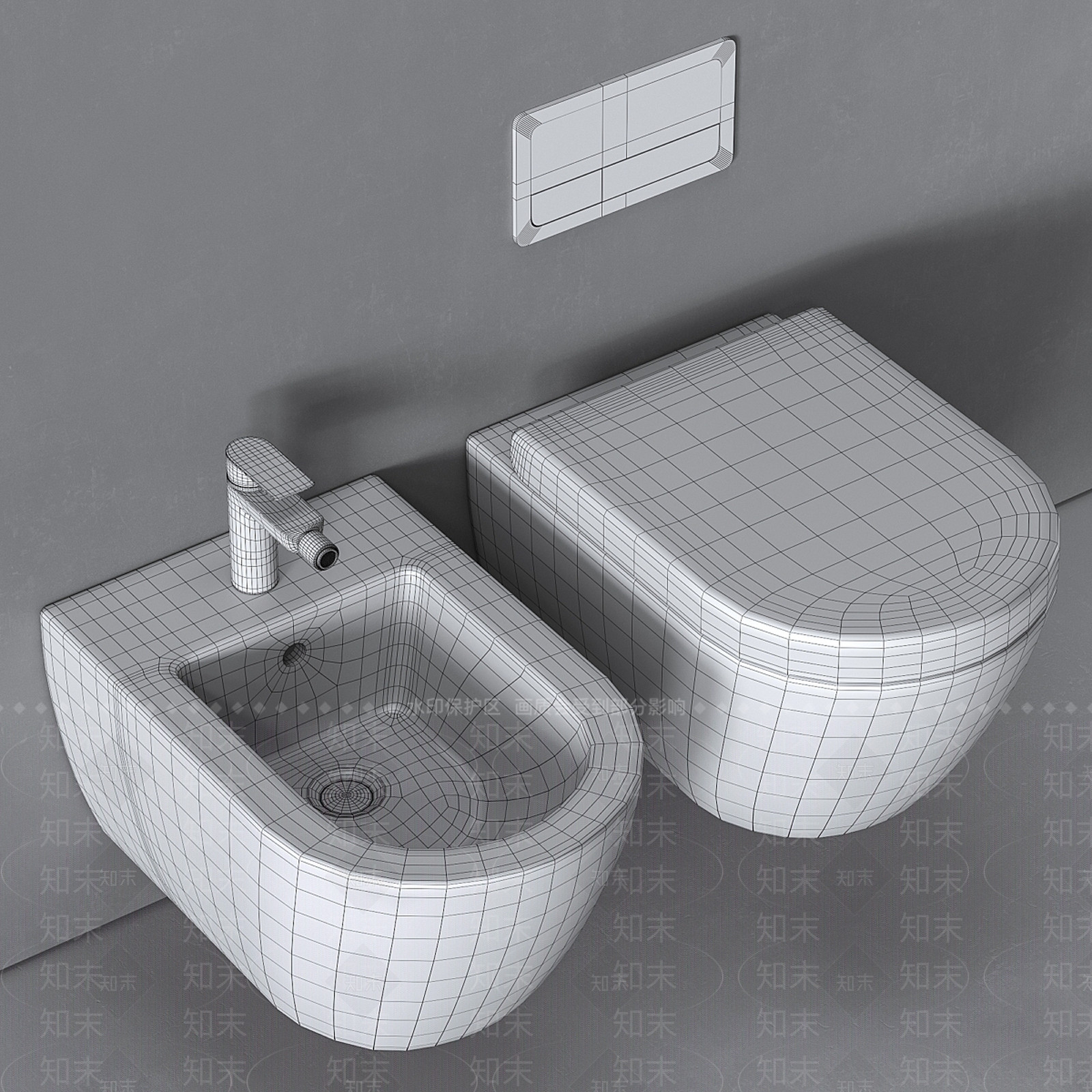 马桶3D模型下载【ID:1169490392】