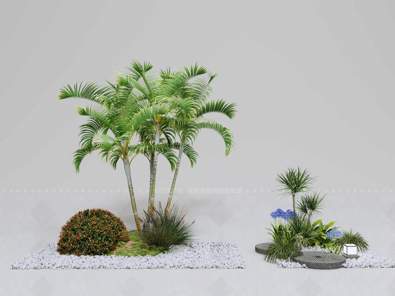 植物组合SU模型下载【ID:1169493486】
