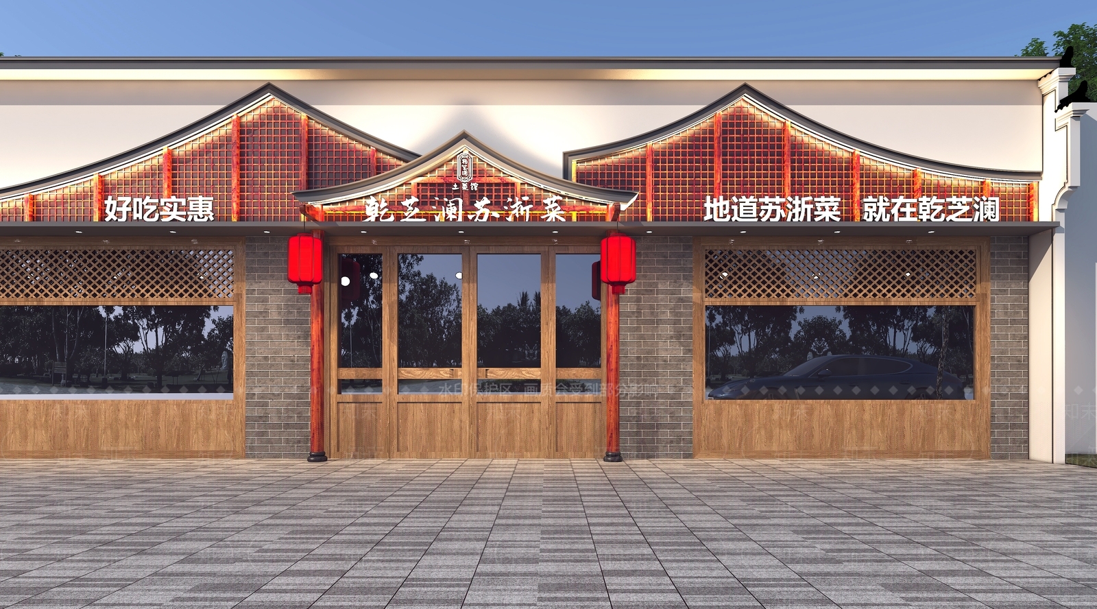 新中式土菜馆3D模型下载【ID:1169495569】