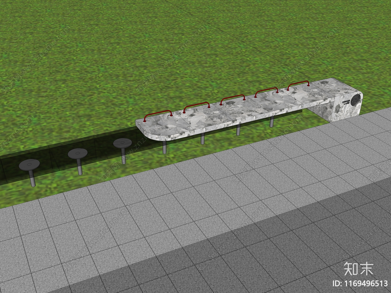现代户外桌椅SU模型下载【ID:1169496513】