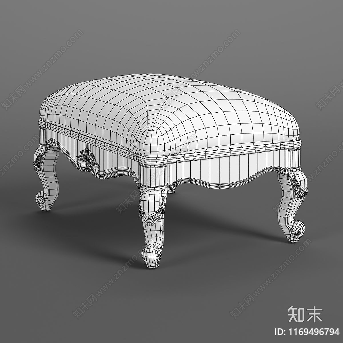 沙发凳3D模型下载【ID:1169496794】