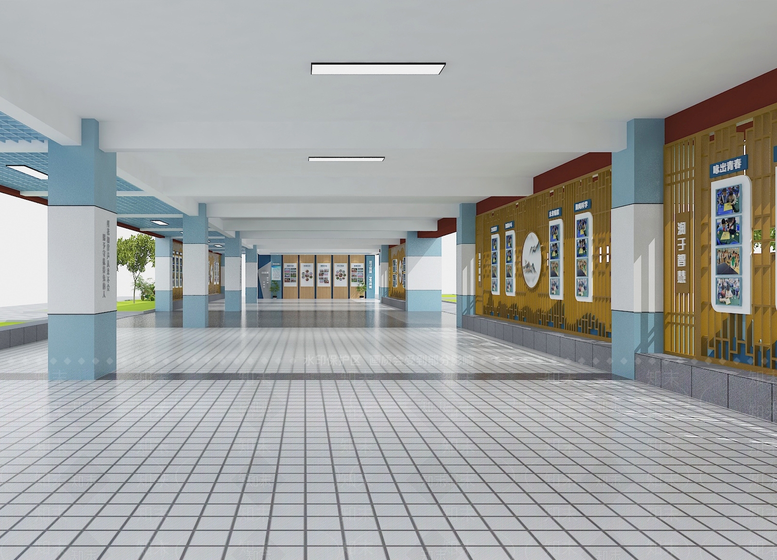 现代走廊3D模型下载【ID:1214711154】