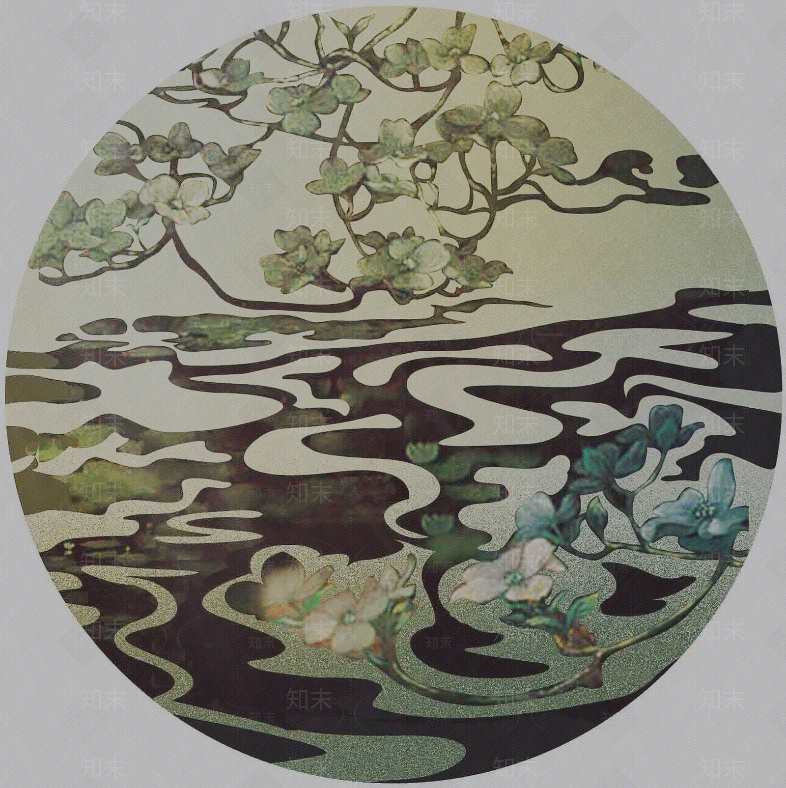 圆形地毯高清贴图材质