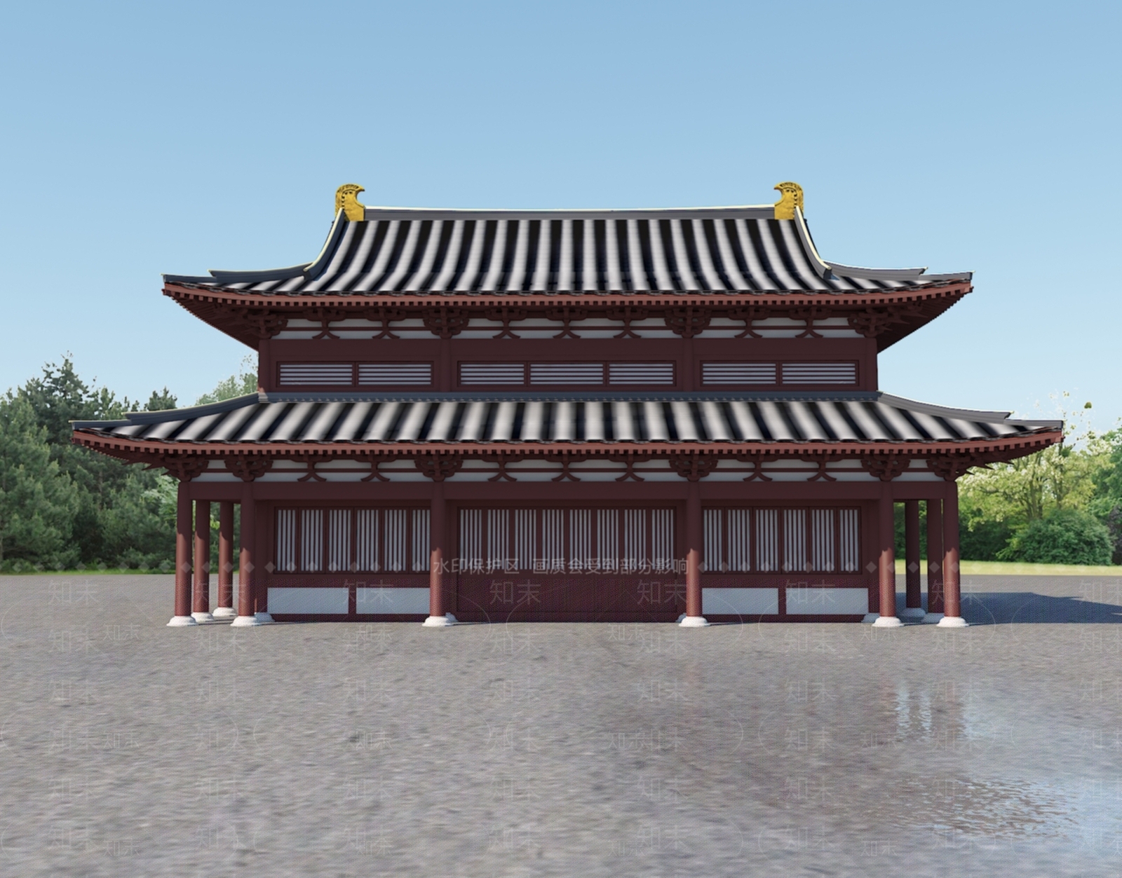 中式新中式古建3D模型下载【ID:1169498018】