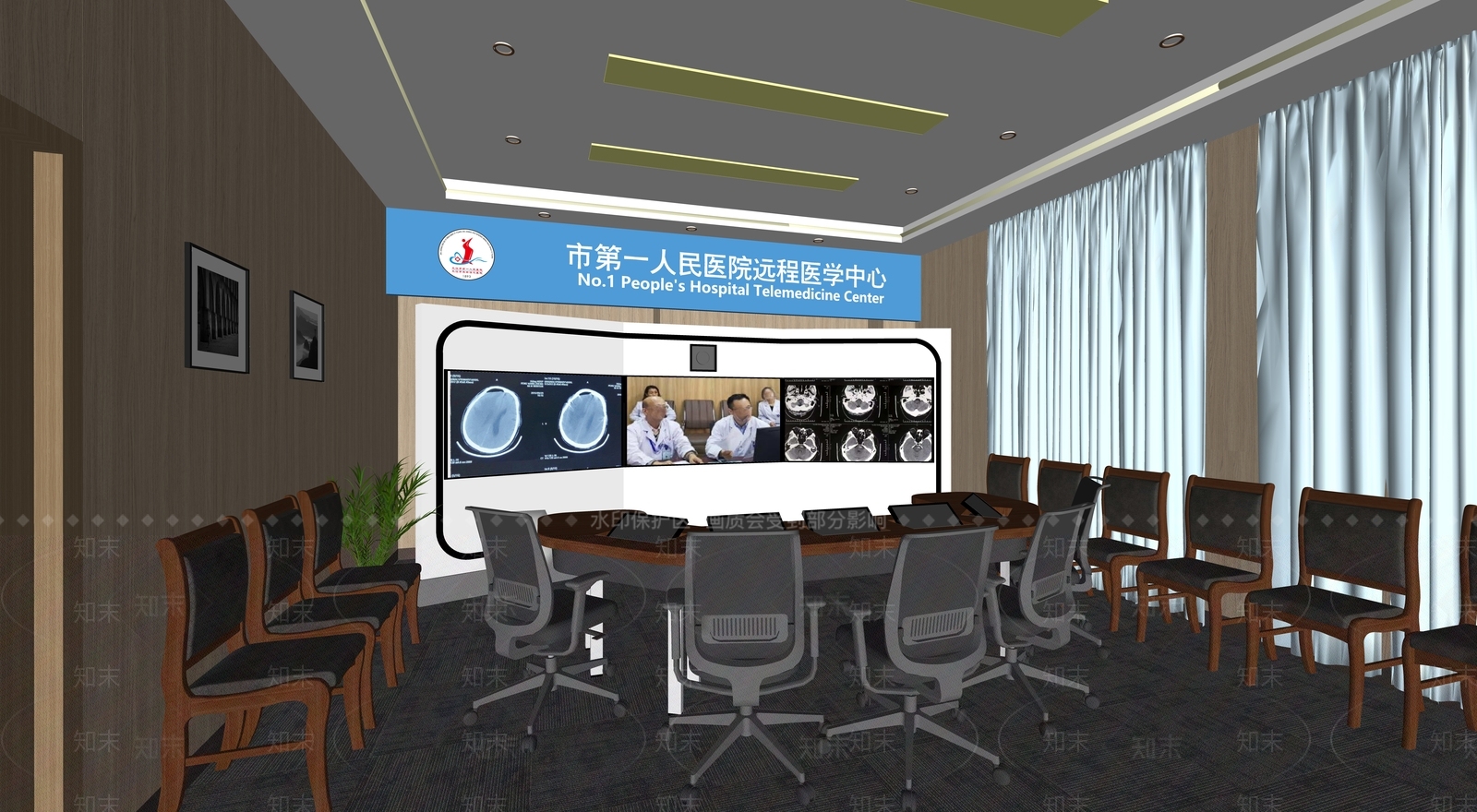 现代简约医院SU模型下载【ID:1169499133】