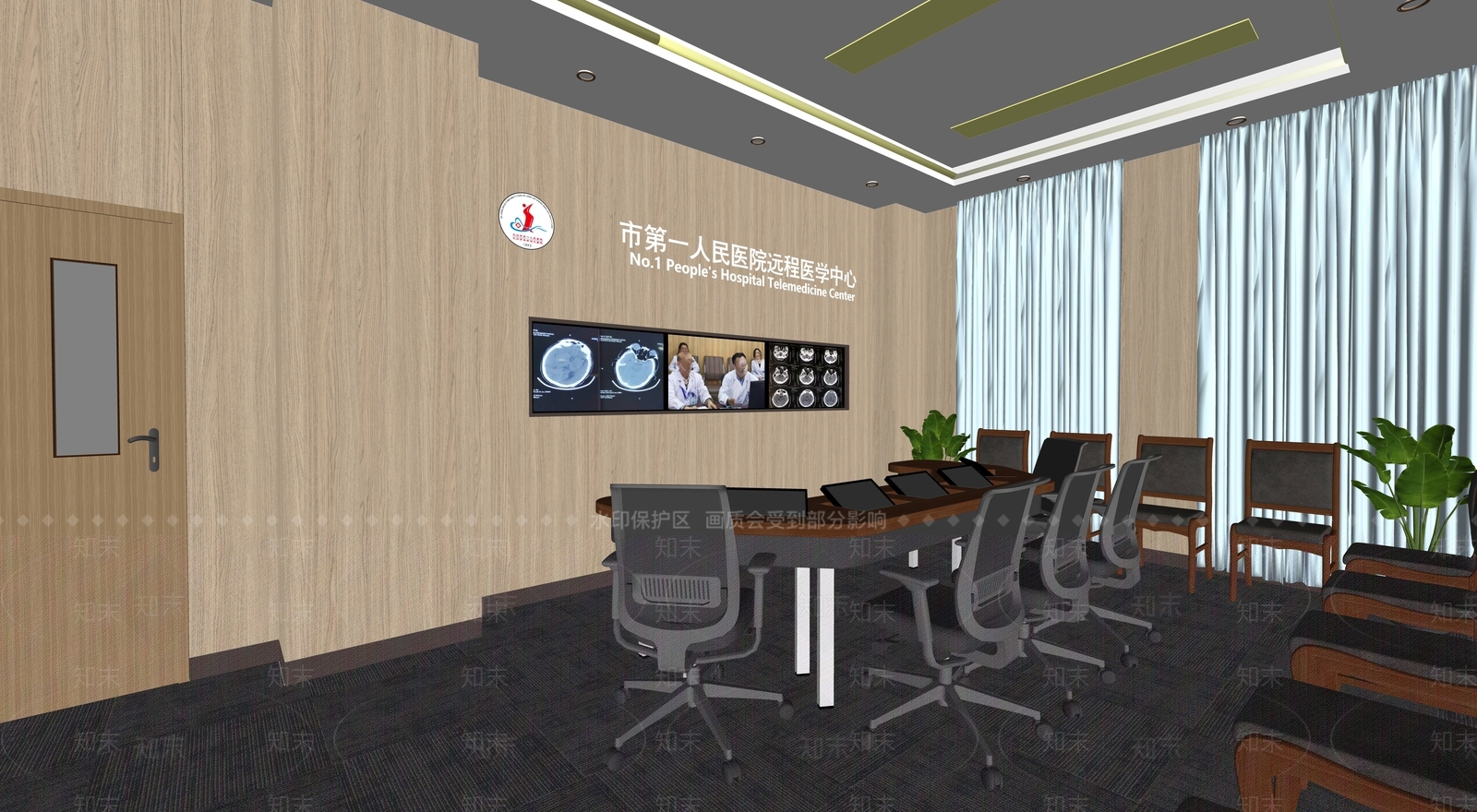 现代简约医院SU模型下载【ID:1169499133】