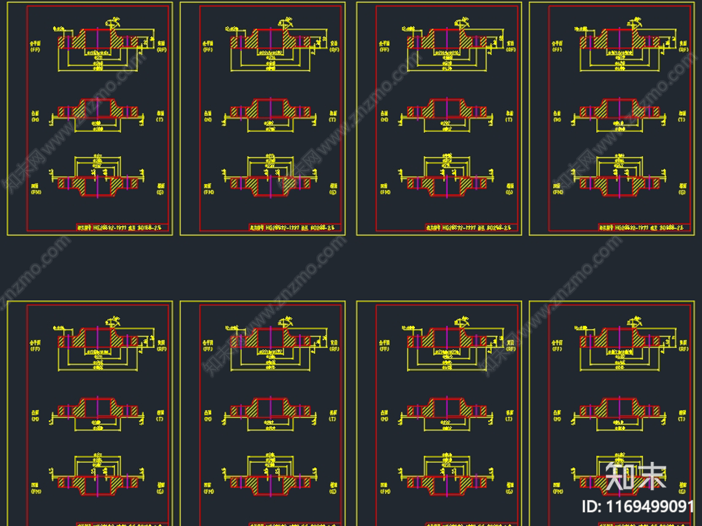 现代工装图库cad施工图下载【ID:1169499091】