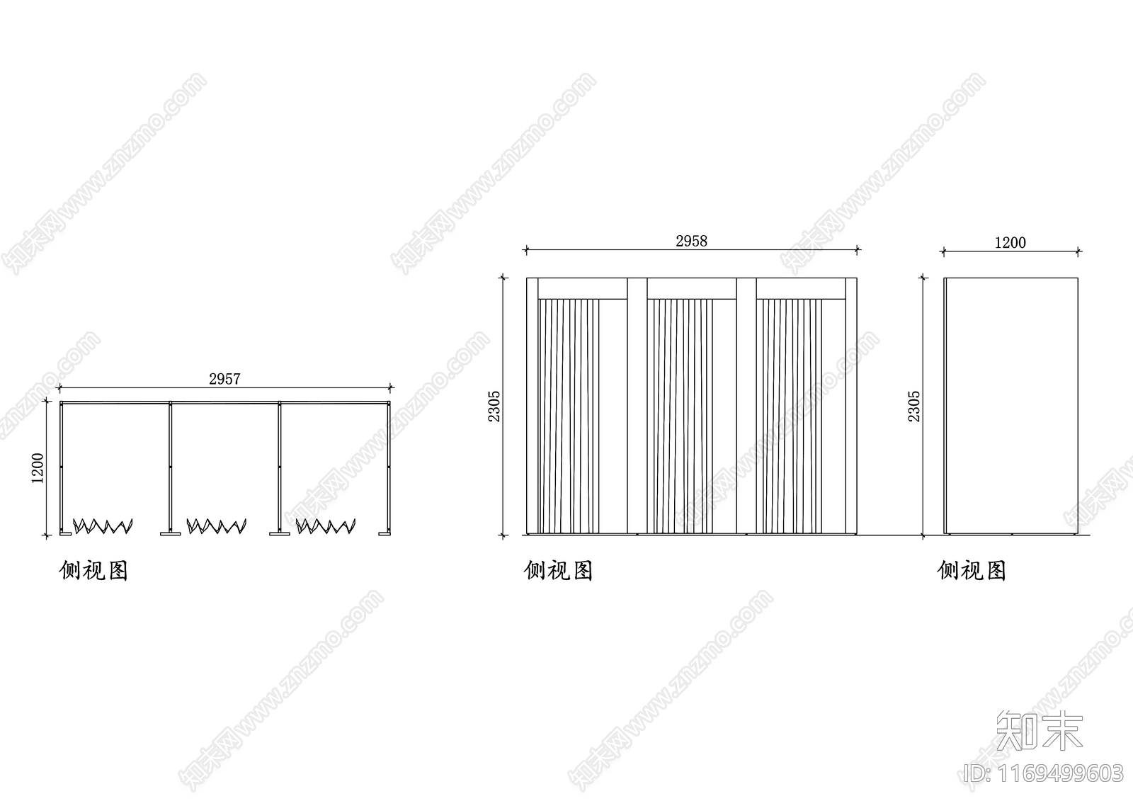 现代更衣室cad施工图下载【ID:1169499603】