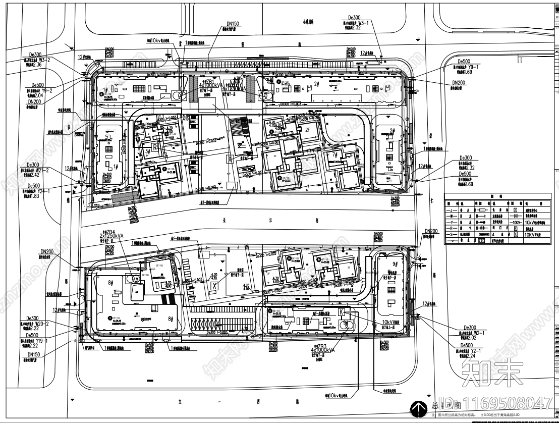 现代产业园建筑施工图下载【ID:1169508047】