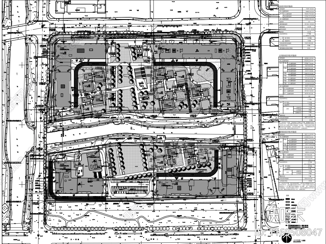 现代产业园建筑施工图下载【ID:1169508047】