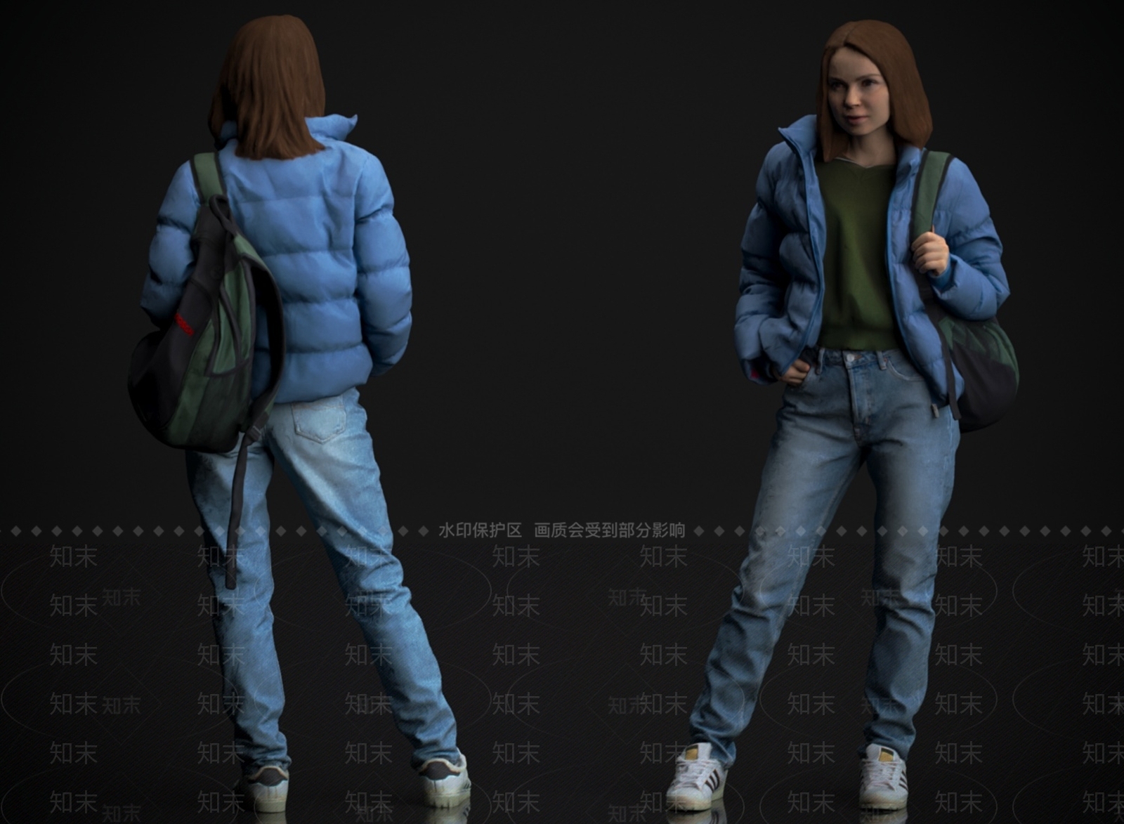 女人3D模型下载【ID:1169513625】
