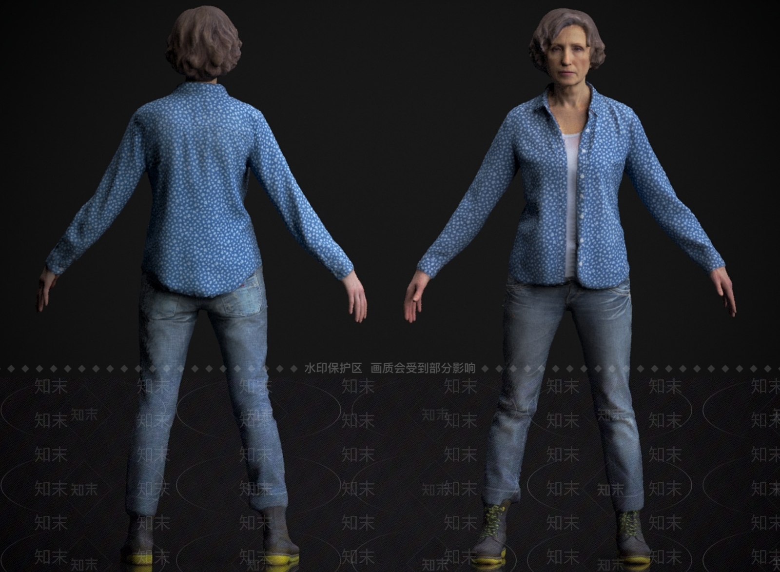 女人3D模型下载【ID:1169514661】