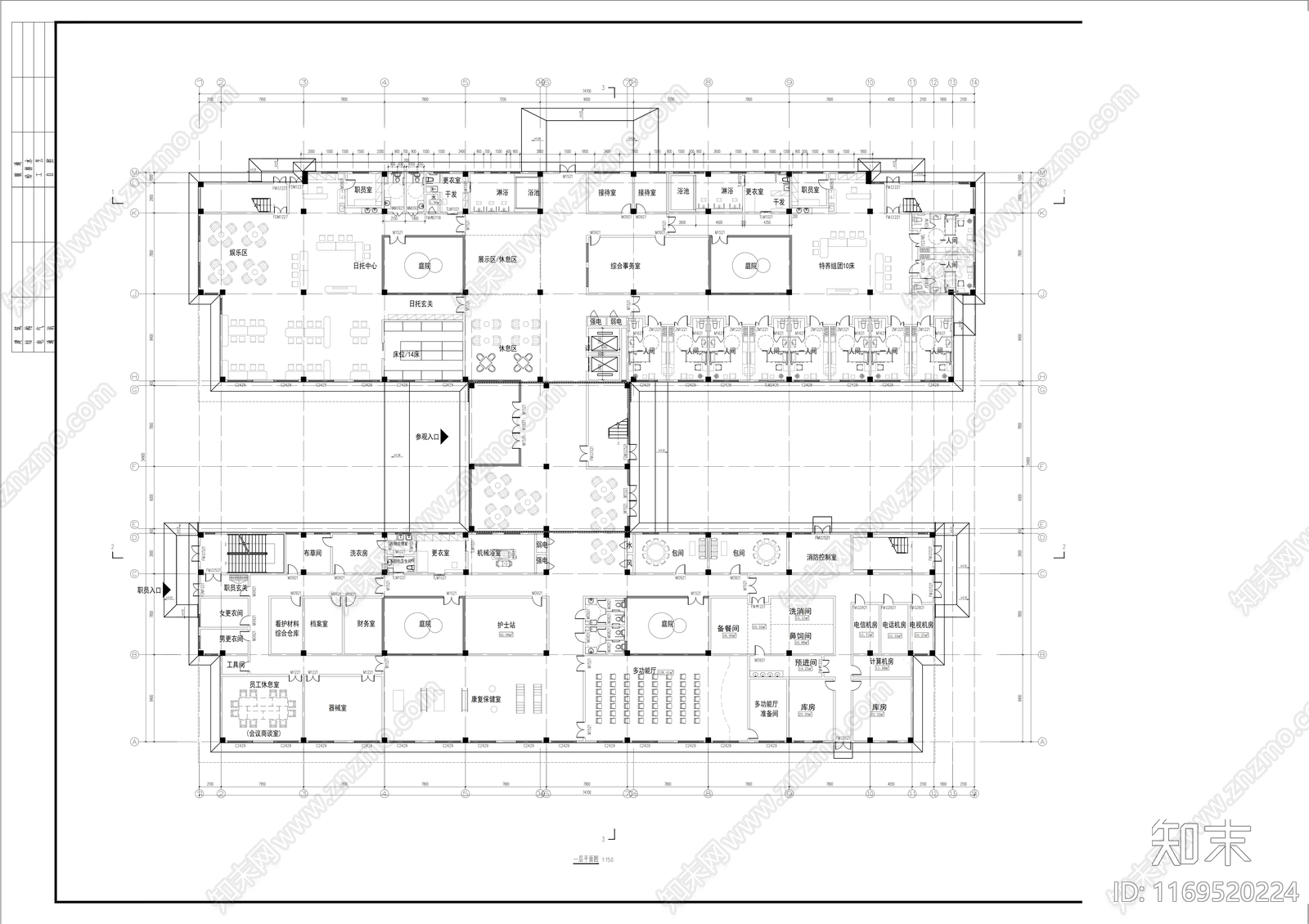 现代其他建筑cad施工图下载【ID:1169520224】