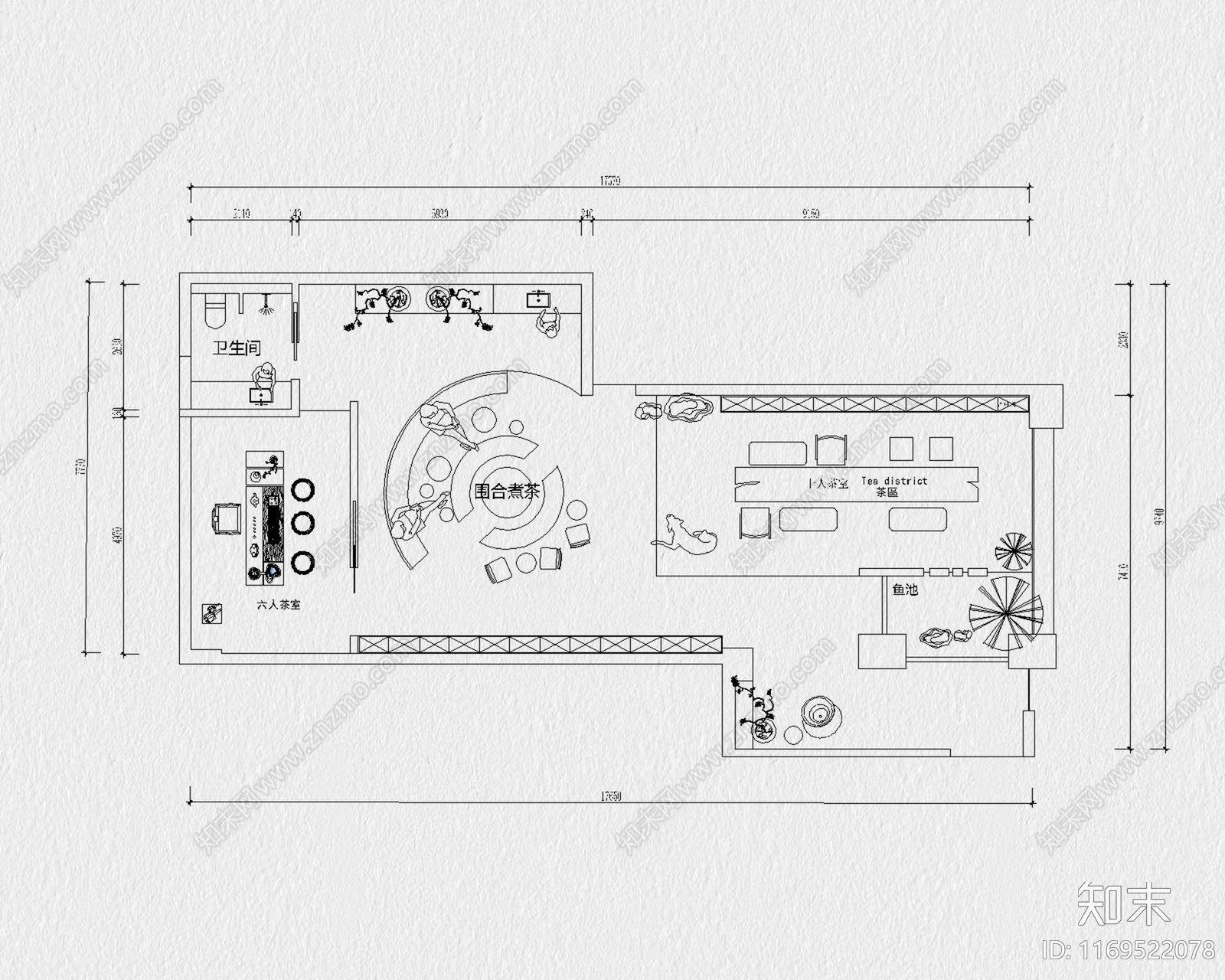 现代其他商业空间cad施工图下载【ID:1169522078】