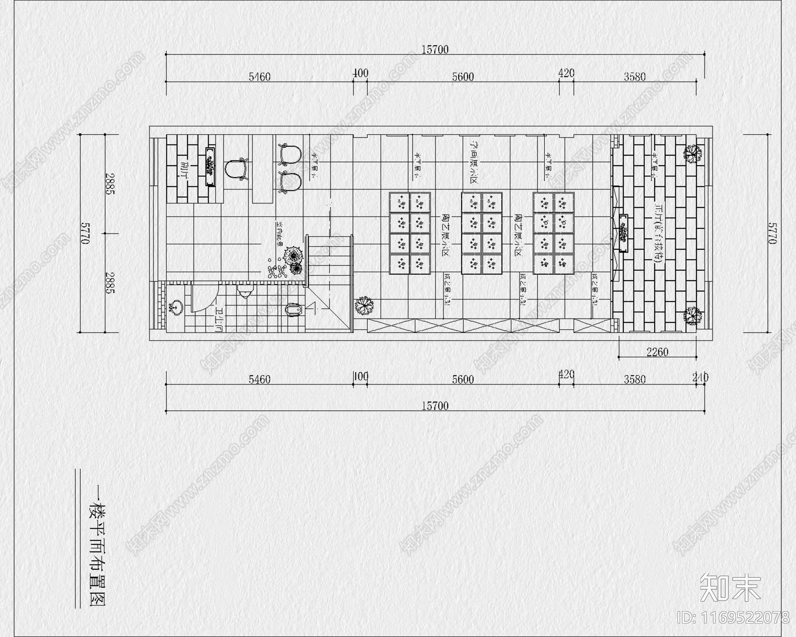 现代其他商业空间cad施工图下载【ID:1169522078】