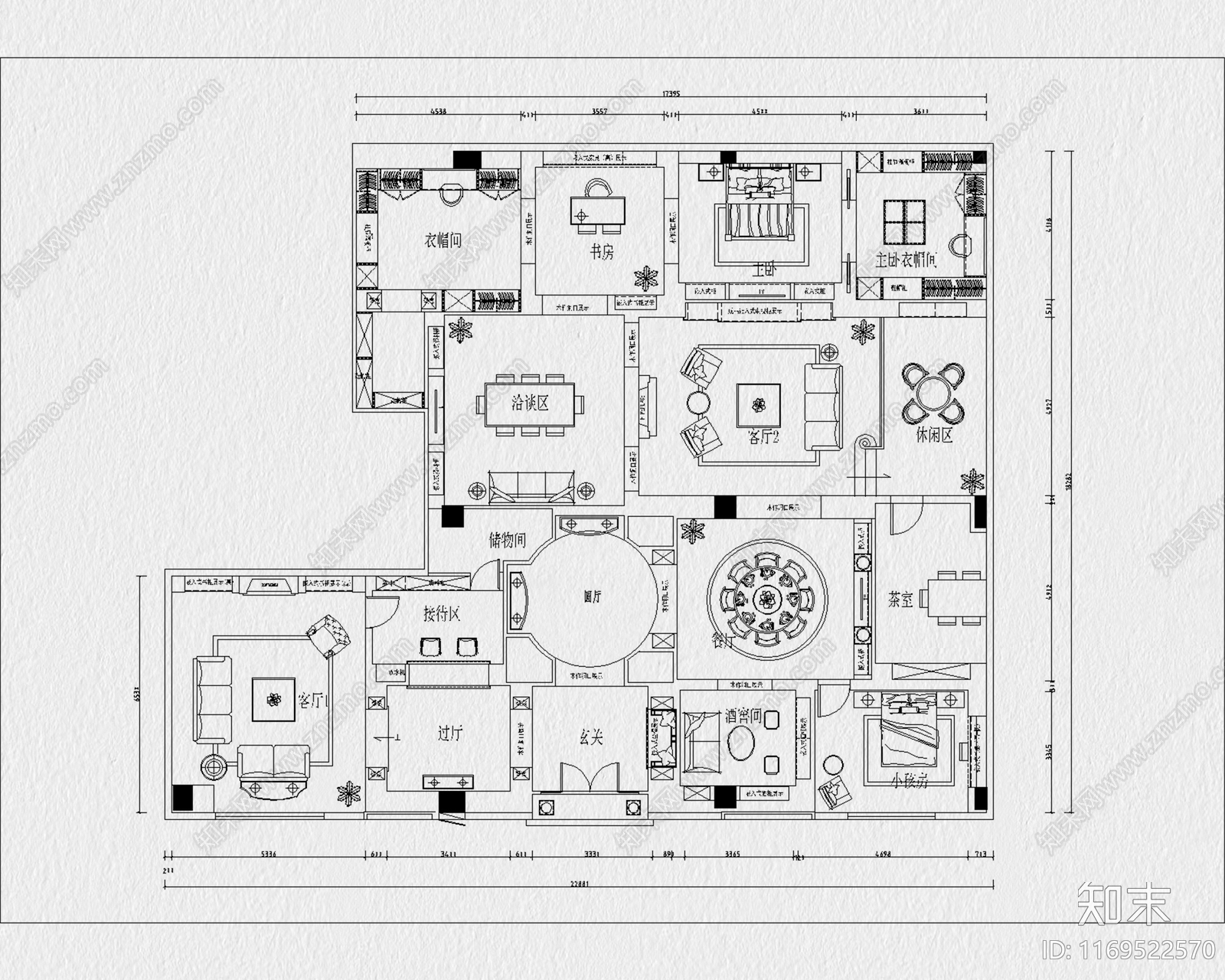 现代其他商业空间cad施工图下载【ID:1169522570】