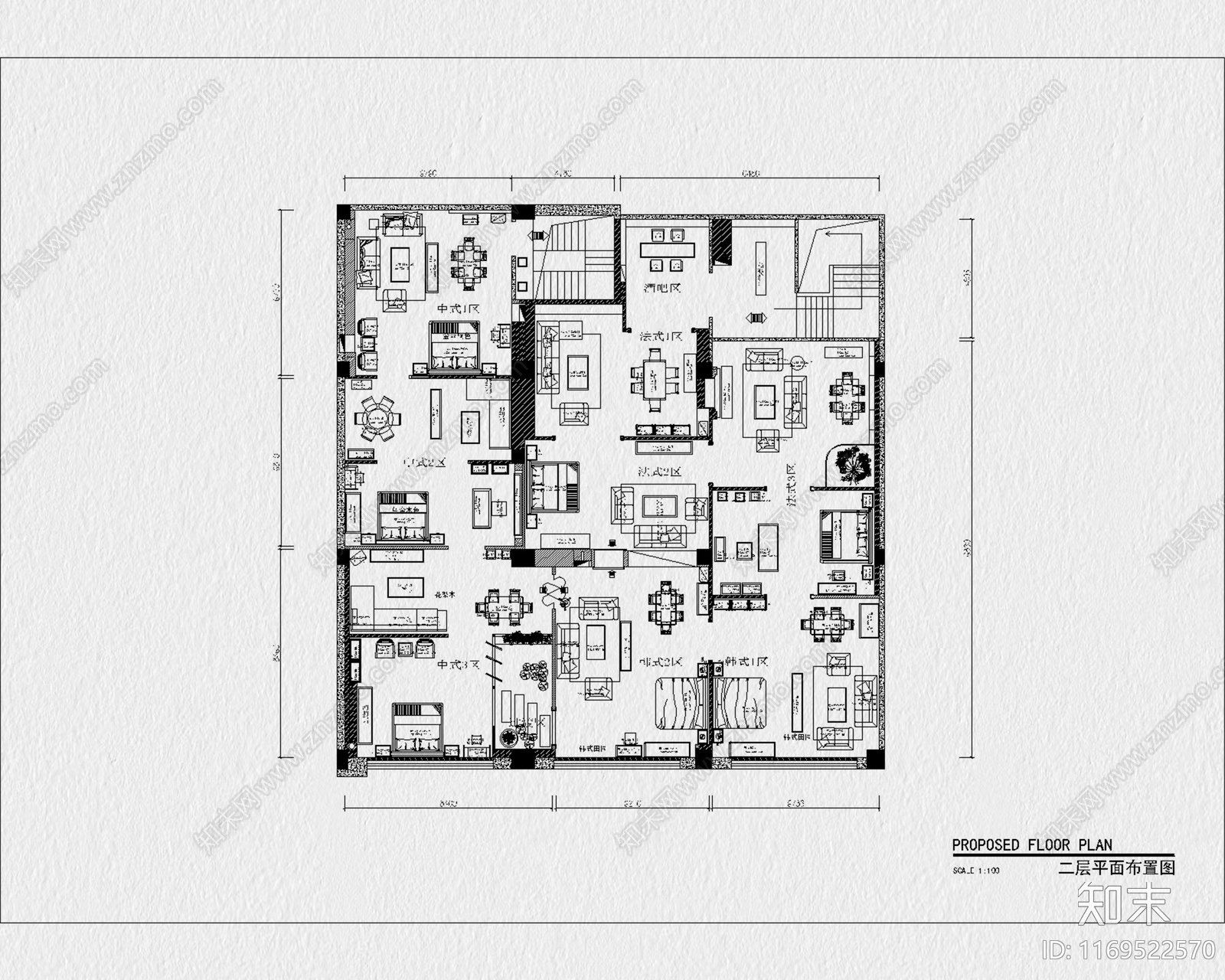 现代其他商业空间cad施工图下载【ID:1169522570】