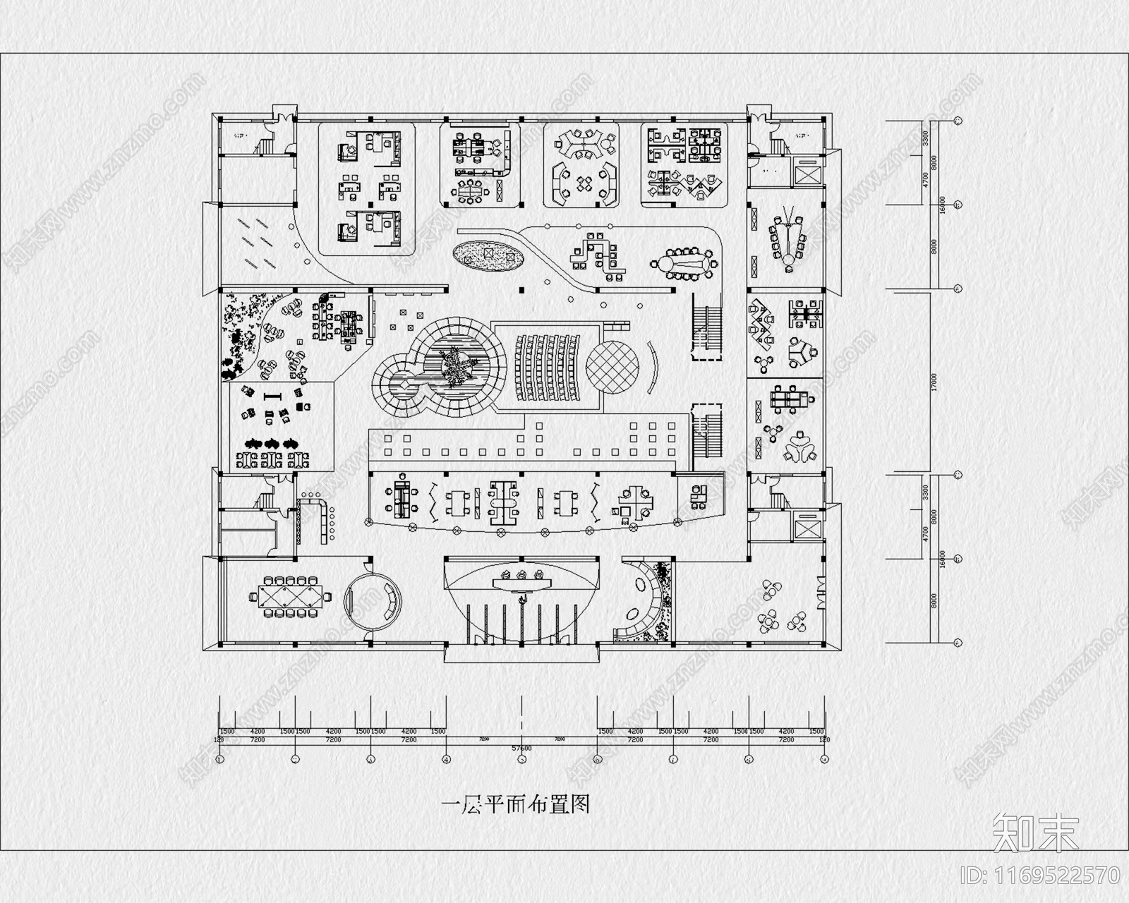 现代其他商业空间cad施工图下载【ID:1169522570】