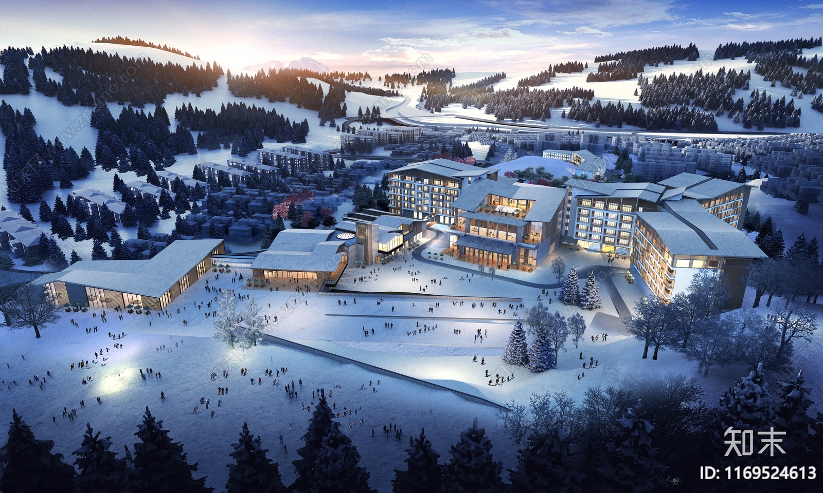 现代酒店建筑施工图下载【ID:1169524613】