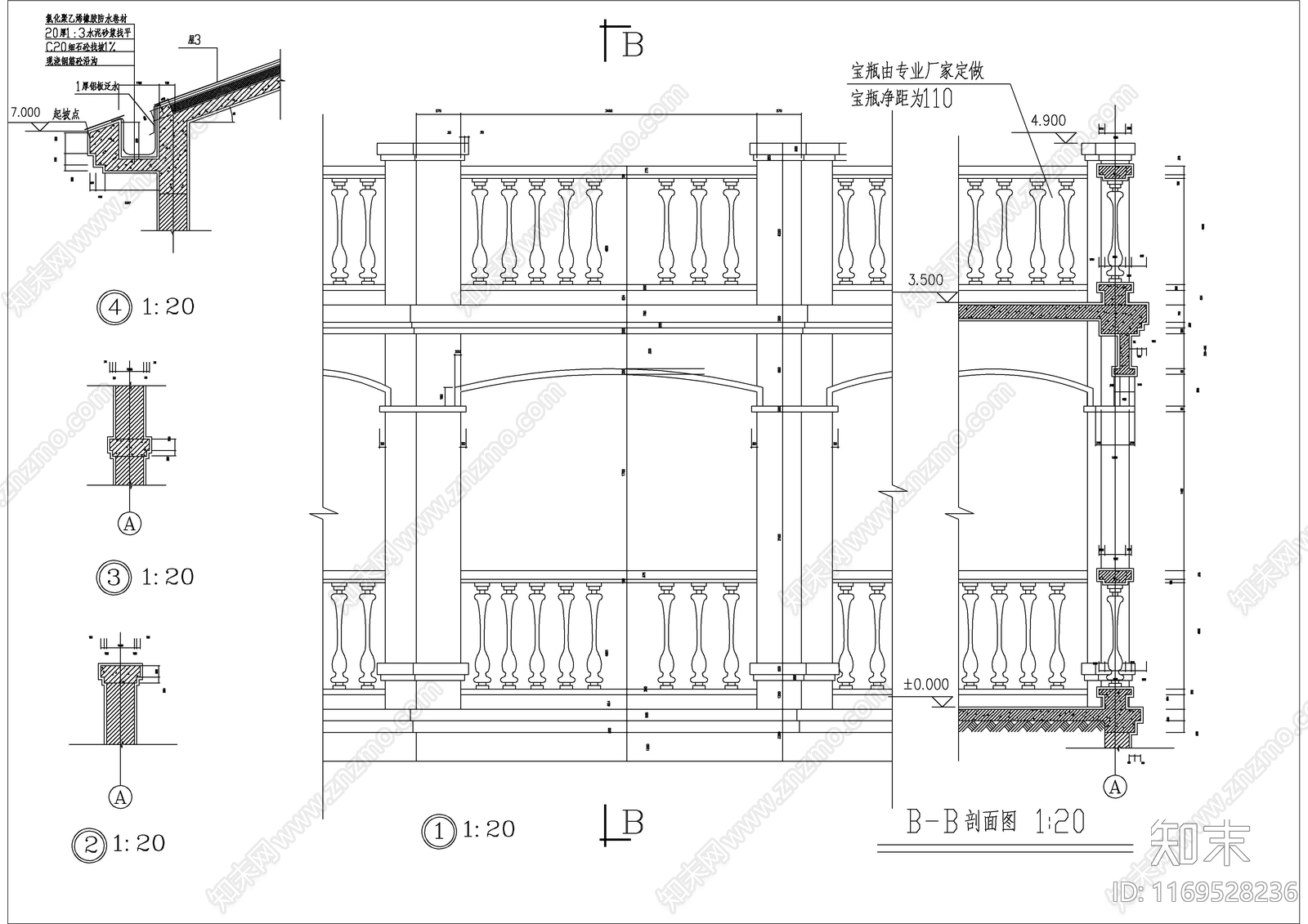 现代别墅建筑cad施工图下载【ID:1169528236】