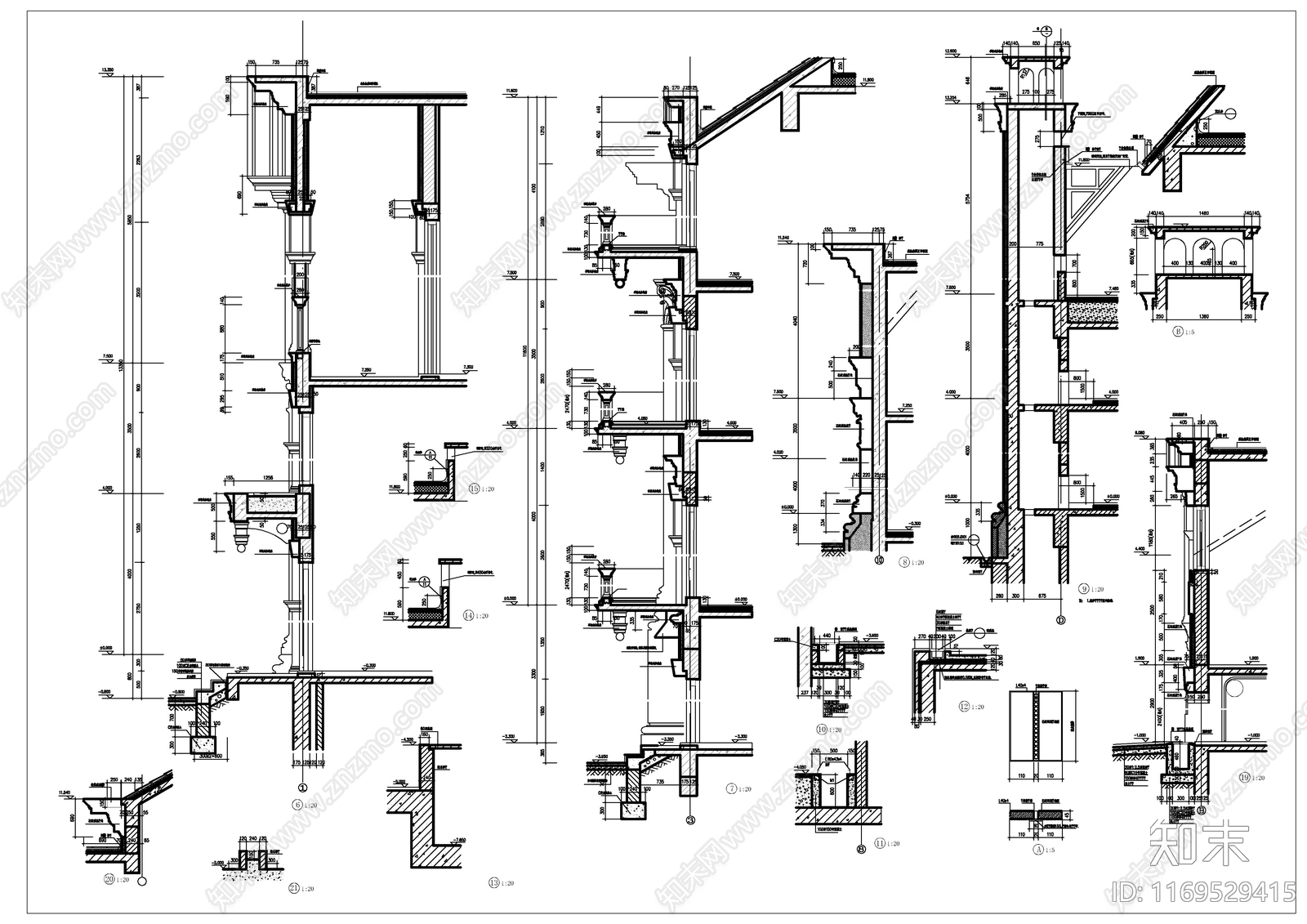 现代别墅建筑cad施工图下载【ID:1169529415】