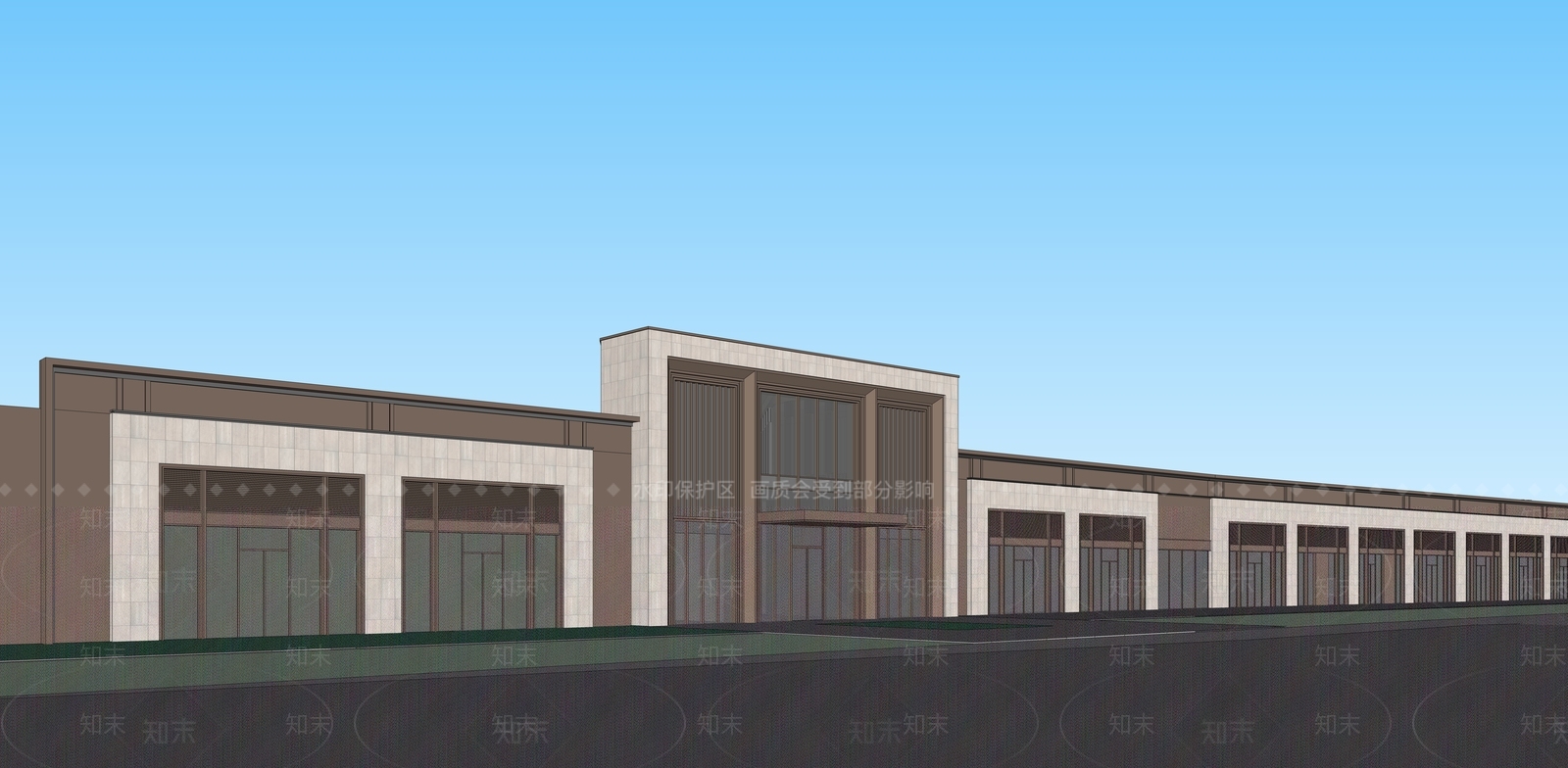 新中式现代其他商业建筑SU模型下载【ID:1169532461】