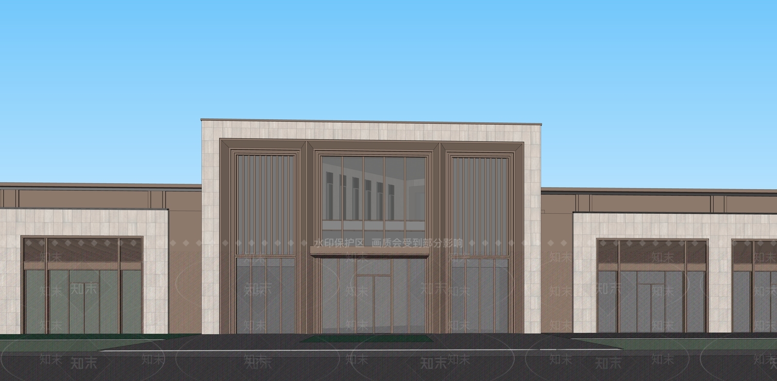 新中式现代其他商业建筑SU模型下载【ID:1169532461】