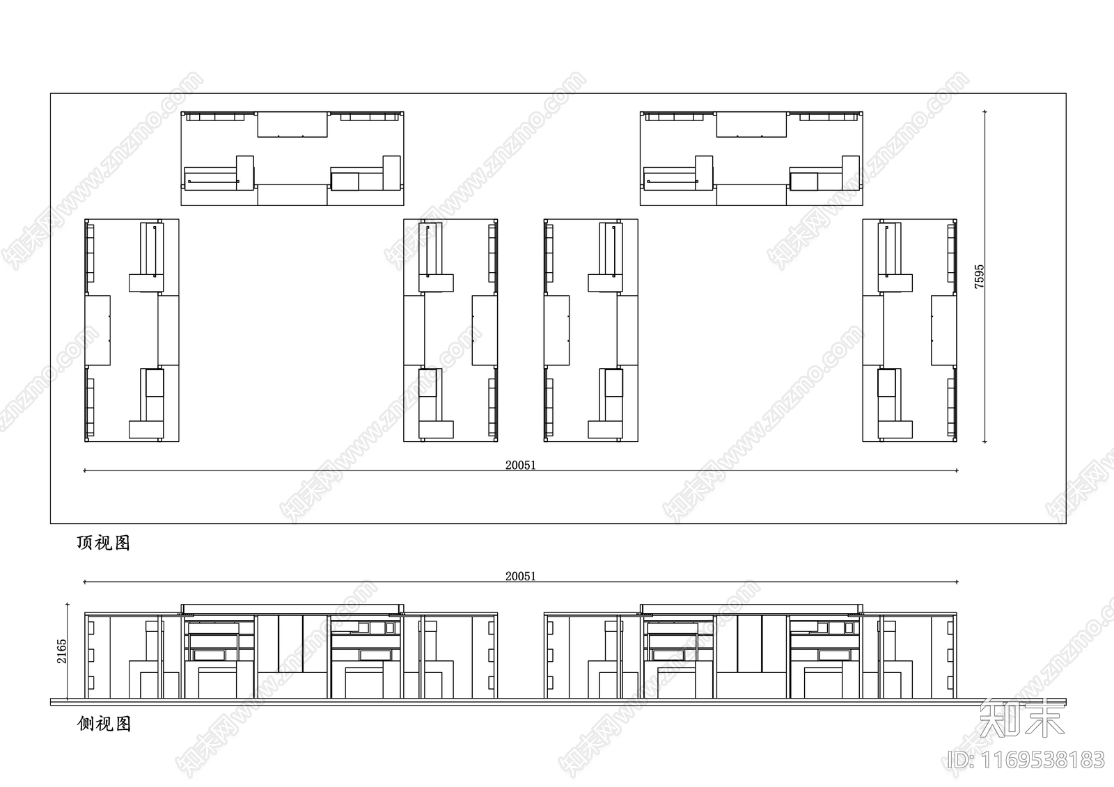 现代农贸市场建筑施工图下载【ID:1169538183】