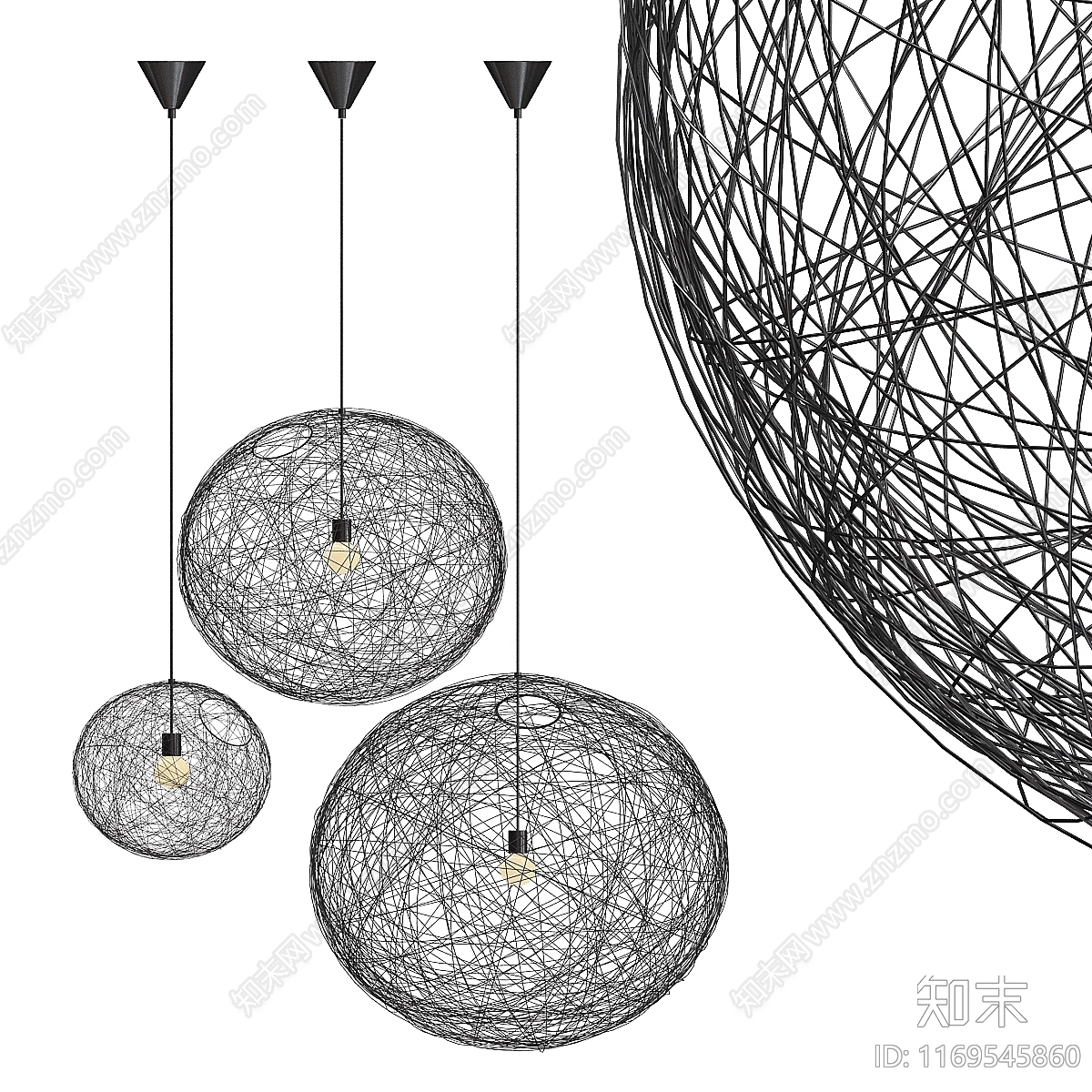 吊灯3D模型下载【ID:1169545860】