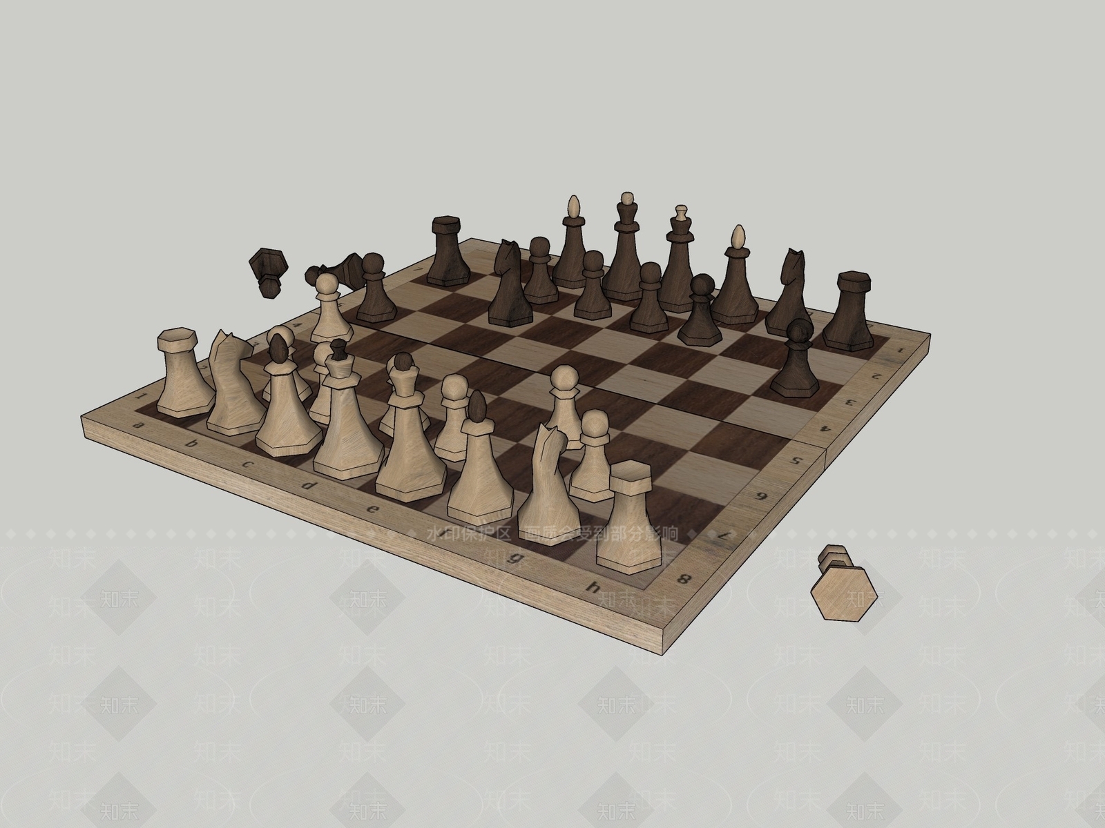 现代棋牌室SU模型下载【ID:1169553439】