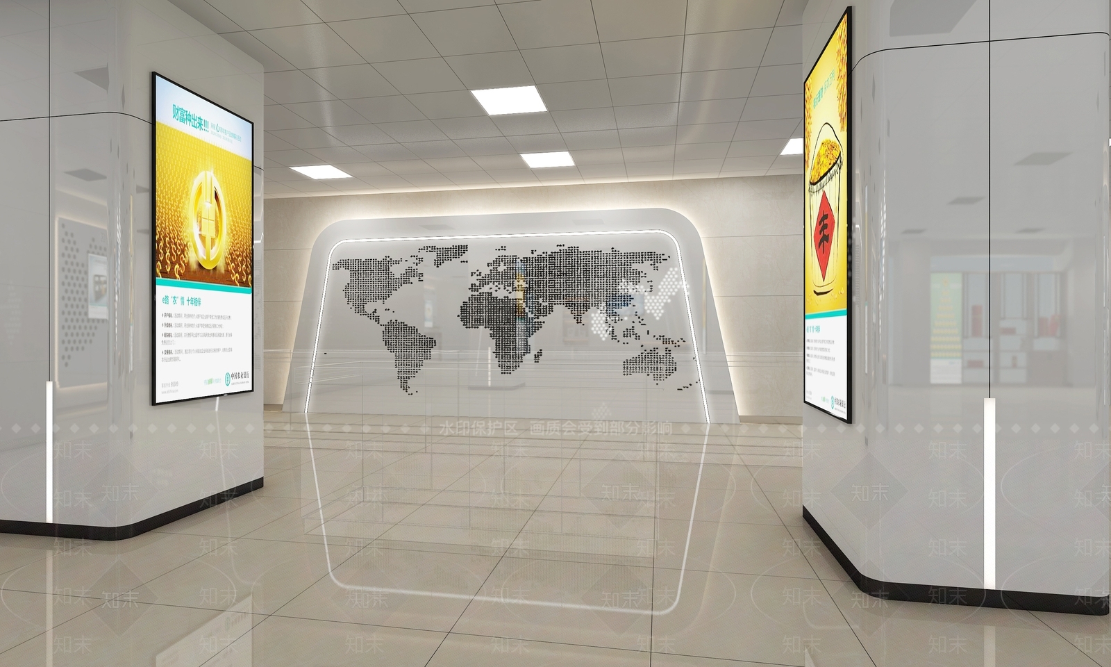 现代银行3D模型下载【ID:1169555038】