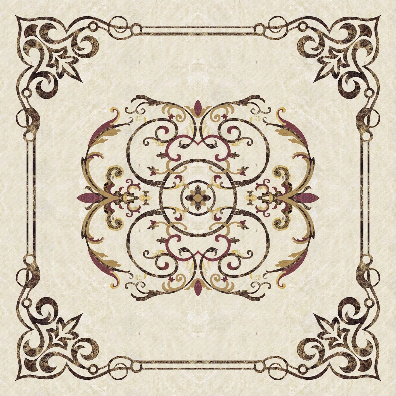 美式欧式石材拼花贴图下载【ID:1169555603】