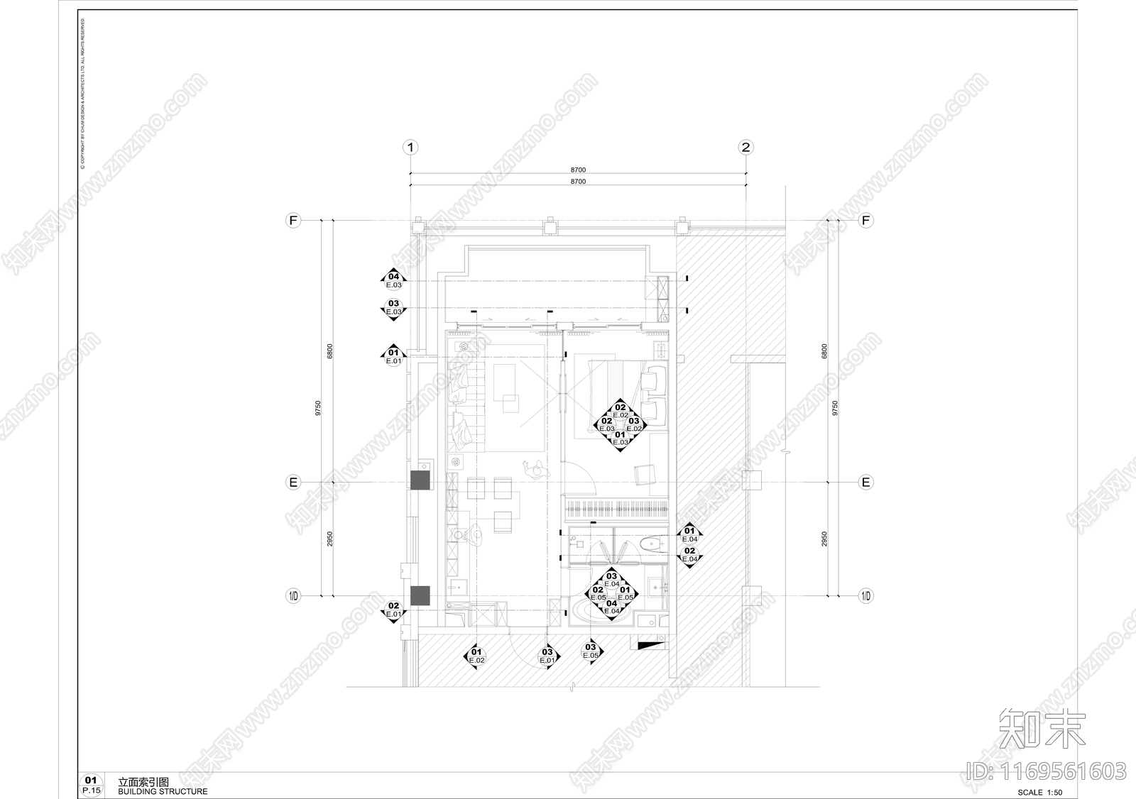 现代公寓施工图下载【ID:1169561603】