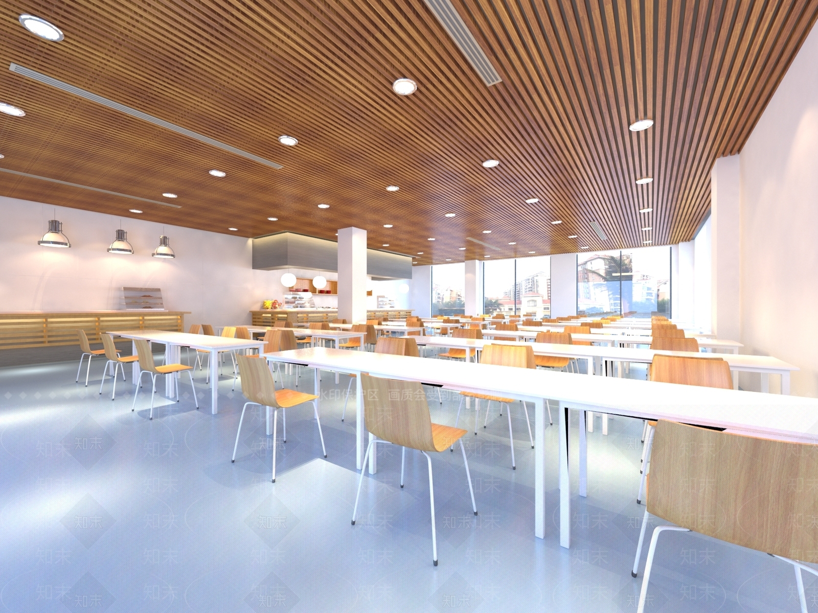 现代食堂3D模型下载【ID:1169564261】