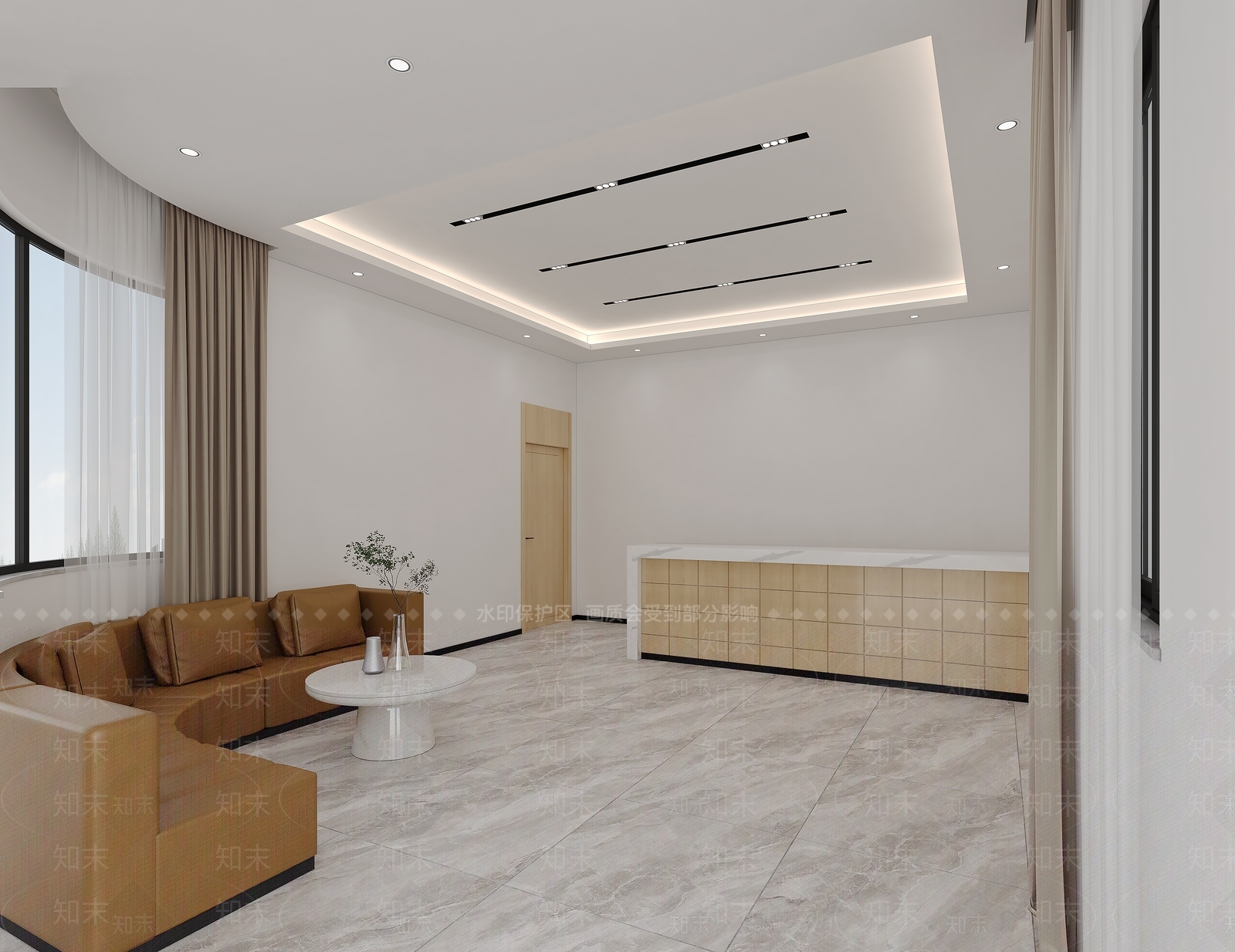 现代接待室3D模型下载【ID:1169566857】