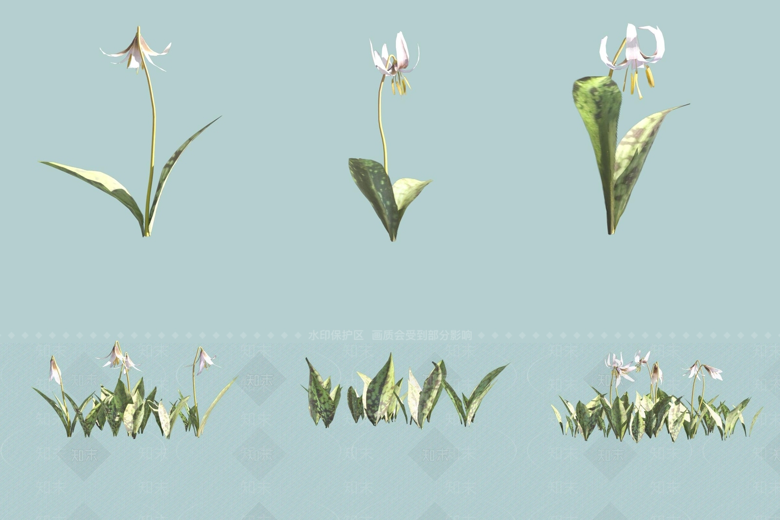 花草组合3D模型下载【ID:1169566895】