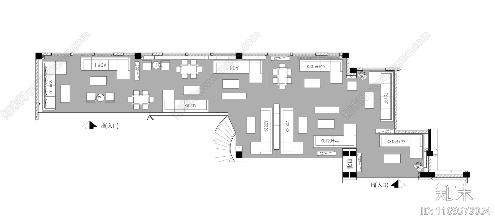 现代商场施工图下载【ID:1169573054】
