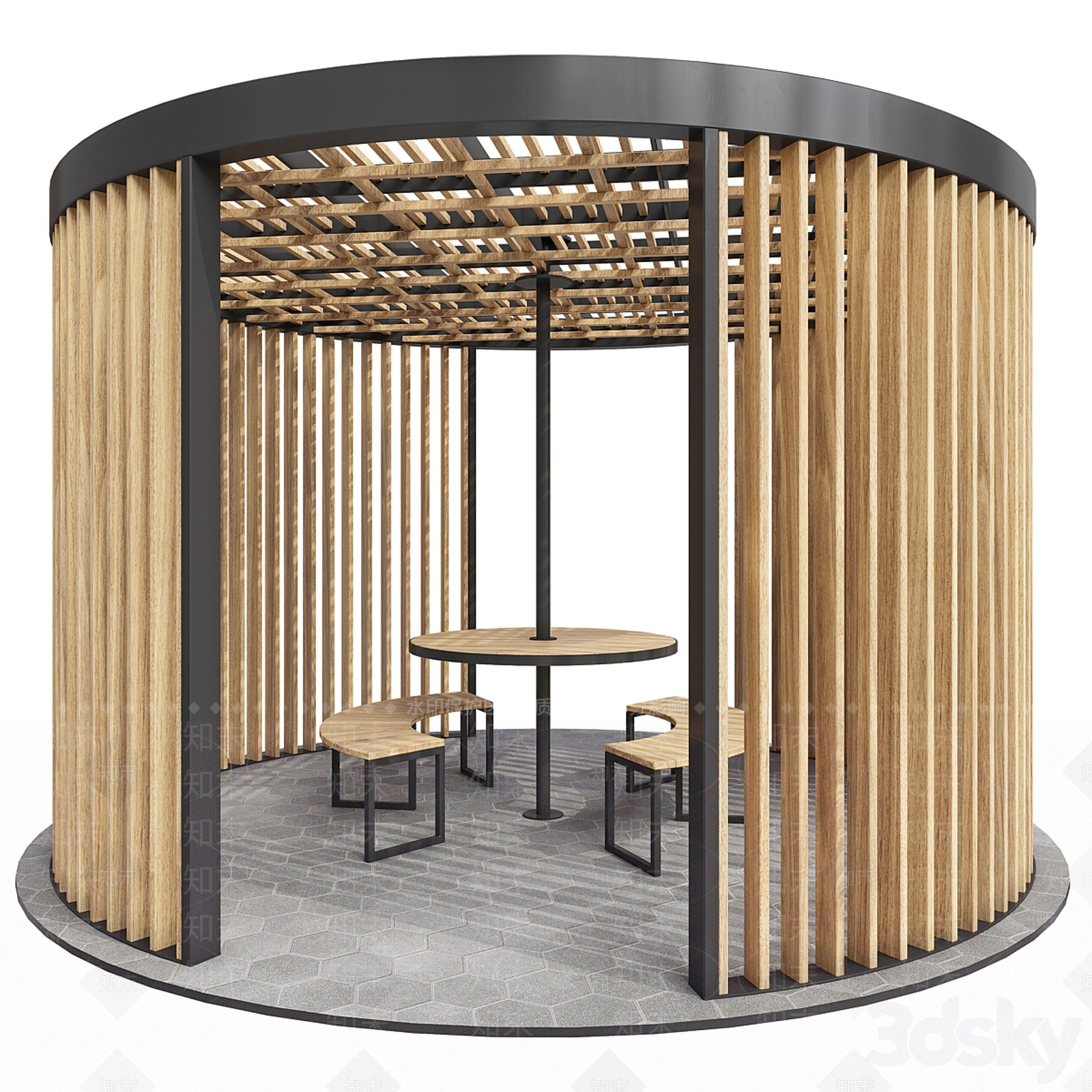 现代木屋3D模型下载【ID:1169573444】