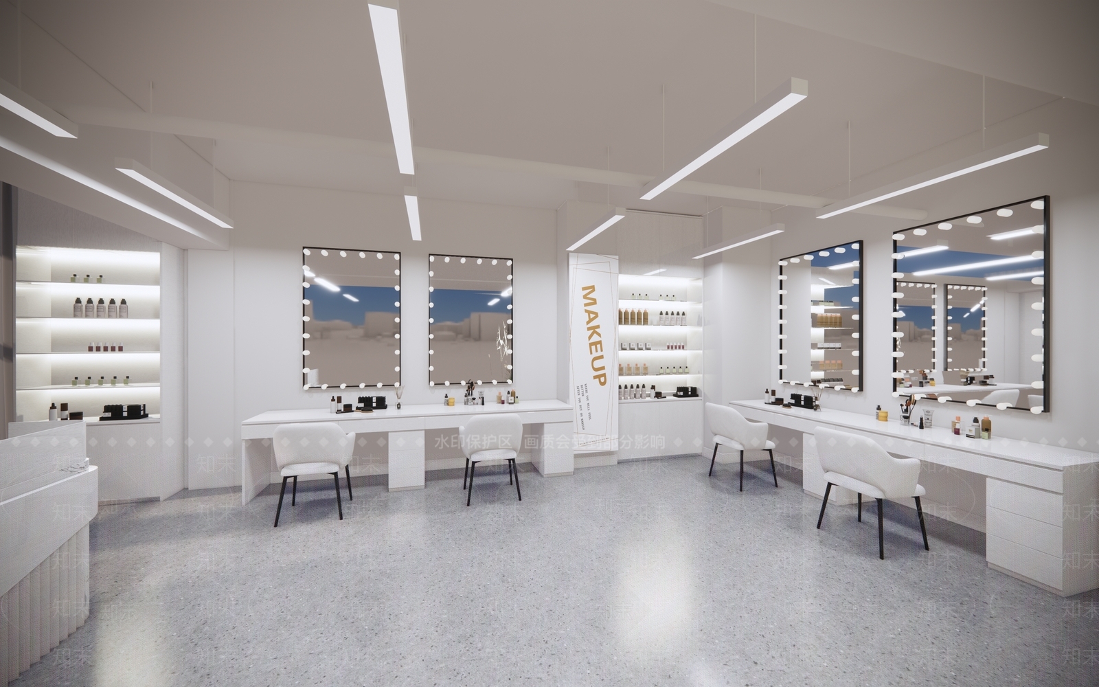 极简简约美妆店SU模型下载【ID:1169577547】